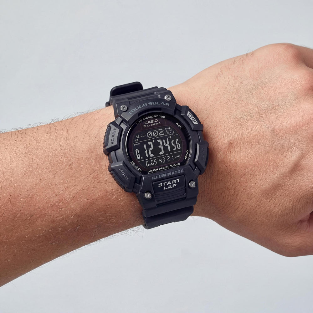 Reloj solar Casio STLS-110H-1B2 negro para hombre, 53 mm
