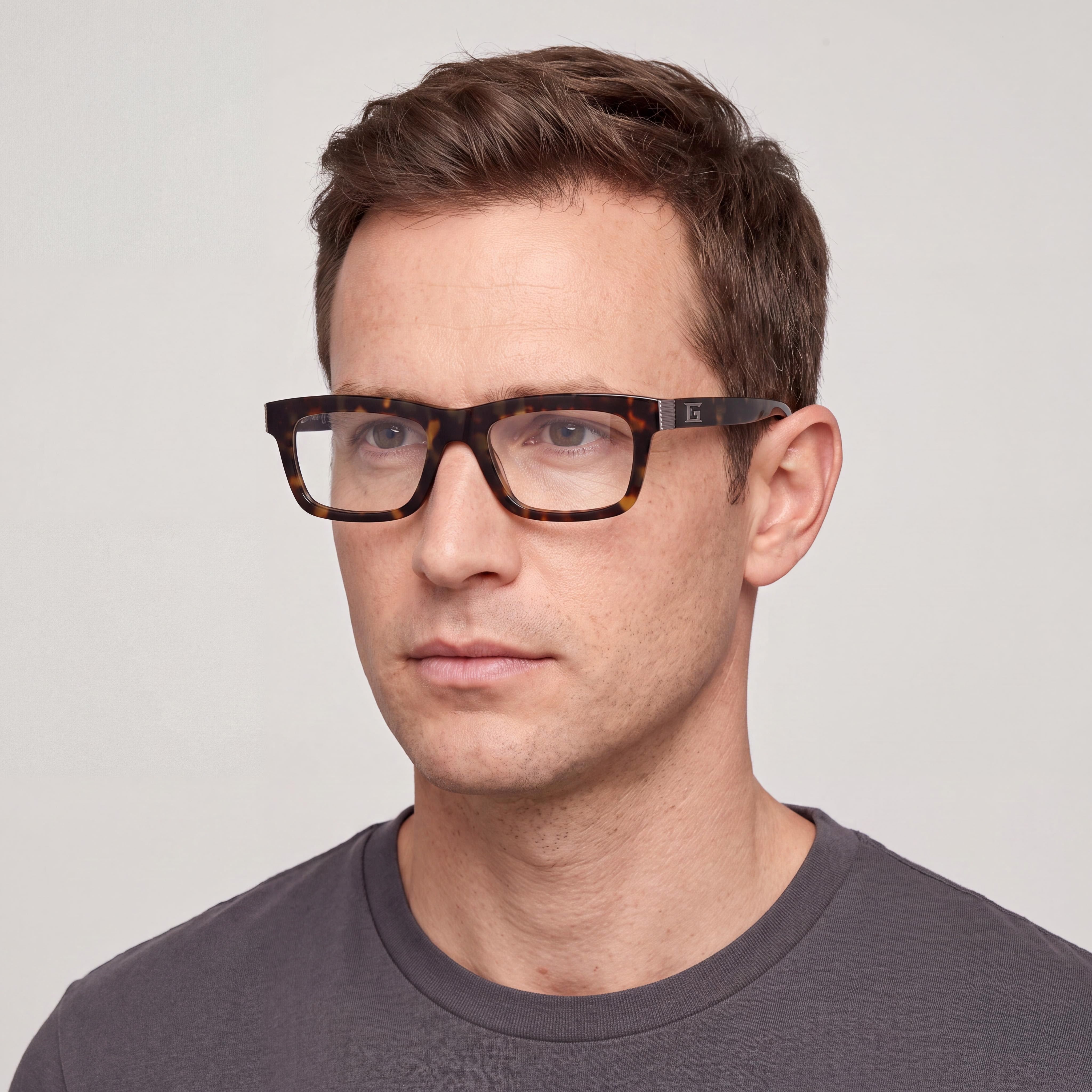 Guess Gu50242 Unisex Blue Havana Plastic Eyewear with Polycarbonate Lenses 53-20-145mm, Photo 4