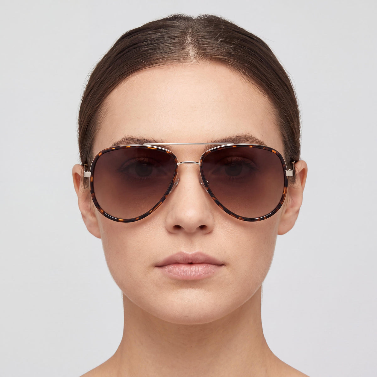 Fossil Fos 2147/G/S Women's Pilot Havana Sunglasses, Brown Shaded Lenses, 100% UV Protection 59mm, Photo 3