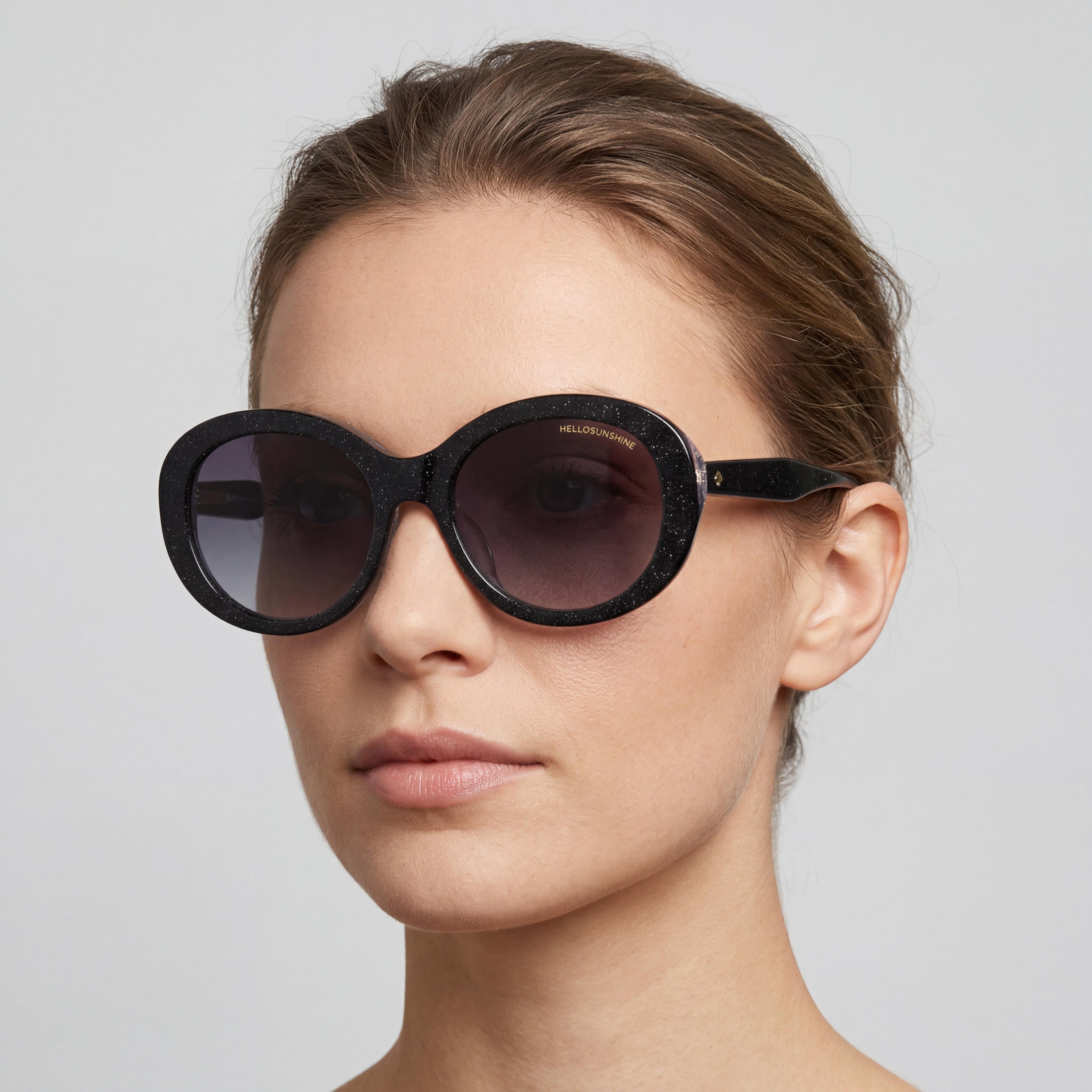 kate spade new york Avah/F/S Women's Black Grey Plastic Non-Polarized Grey Shaded Sunglasses 56mm, Photo 4
