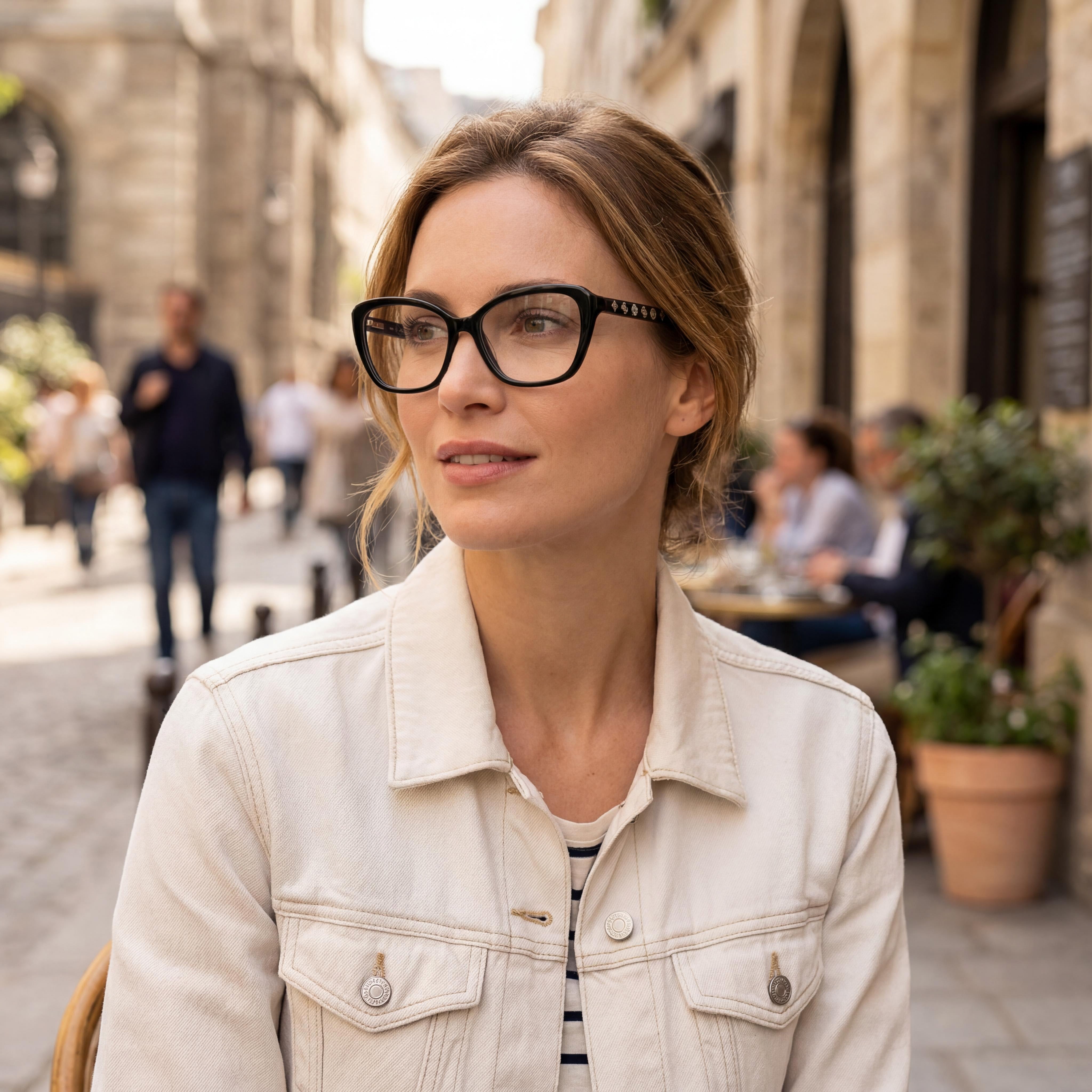 Marcolin GU50115 Women's Eyewear, Shiny Black Frame with Multicoloured Compound Lenses, Size 2-14-140, Photo 5