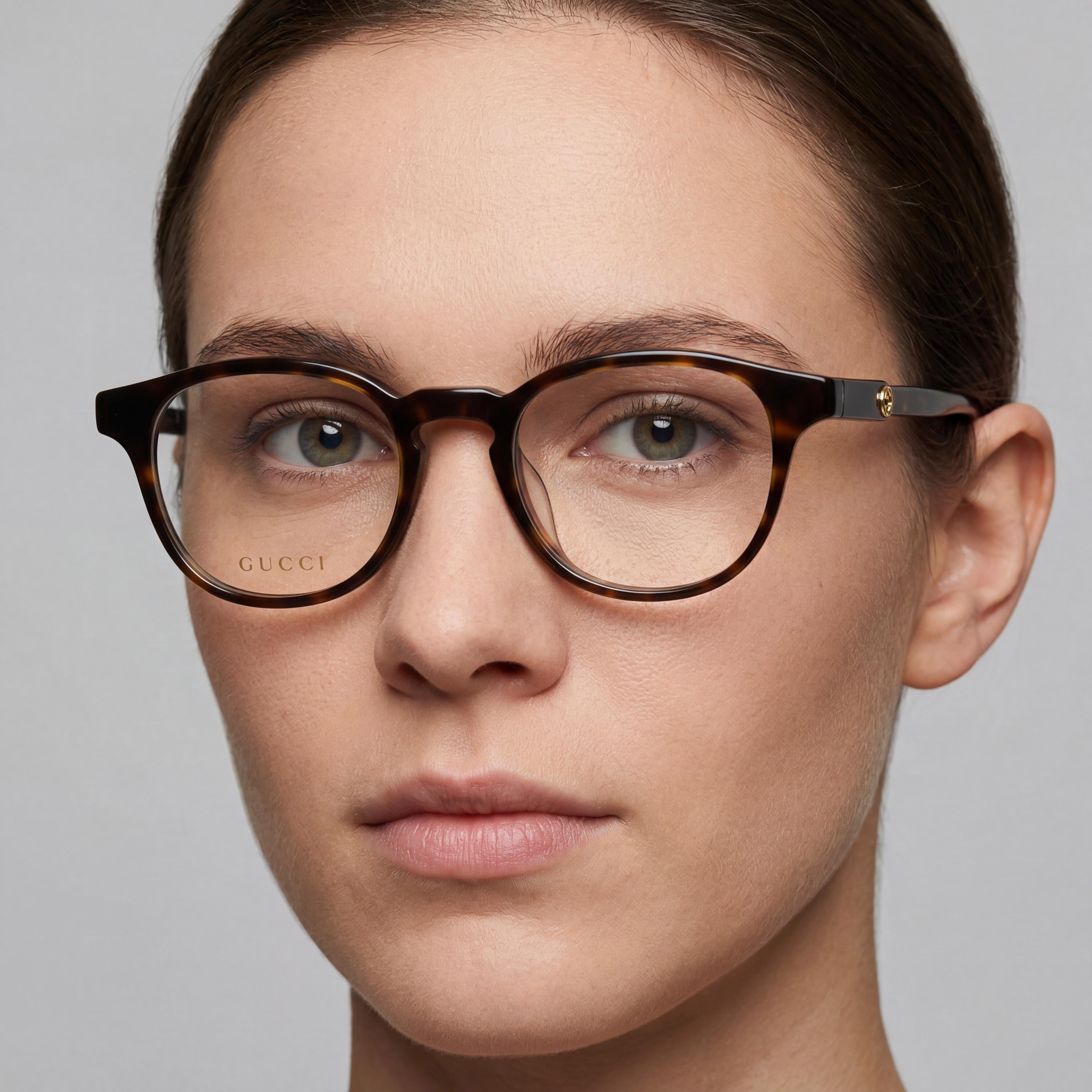 Gucci Gg0556oj-002-47 Unisex Oval Acetate Optical Eyeglasses Frame, Havana, Lens 47mm, Bridge 19mm, Temple 140mm, Photo 4