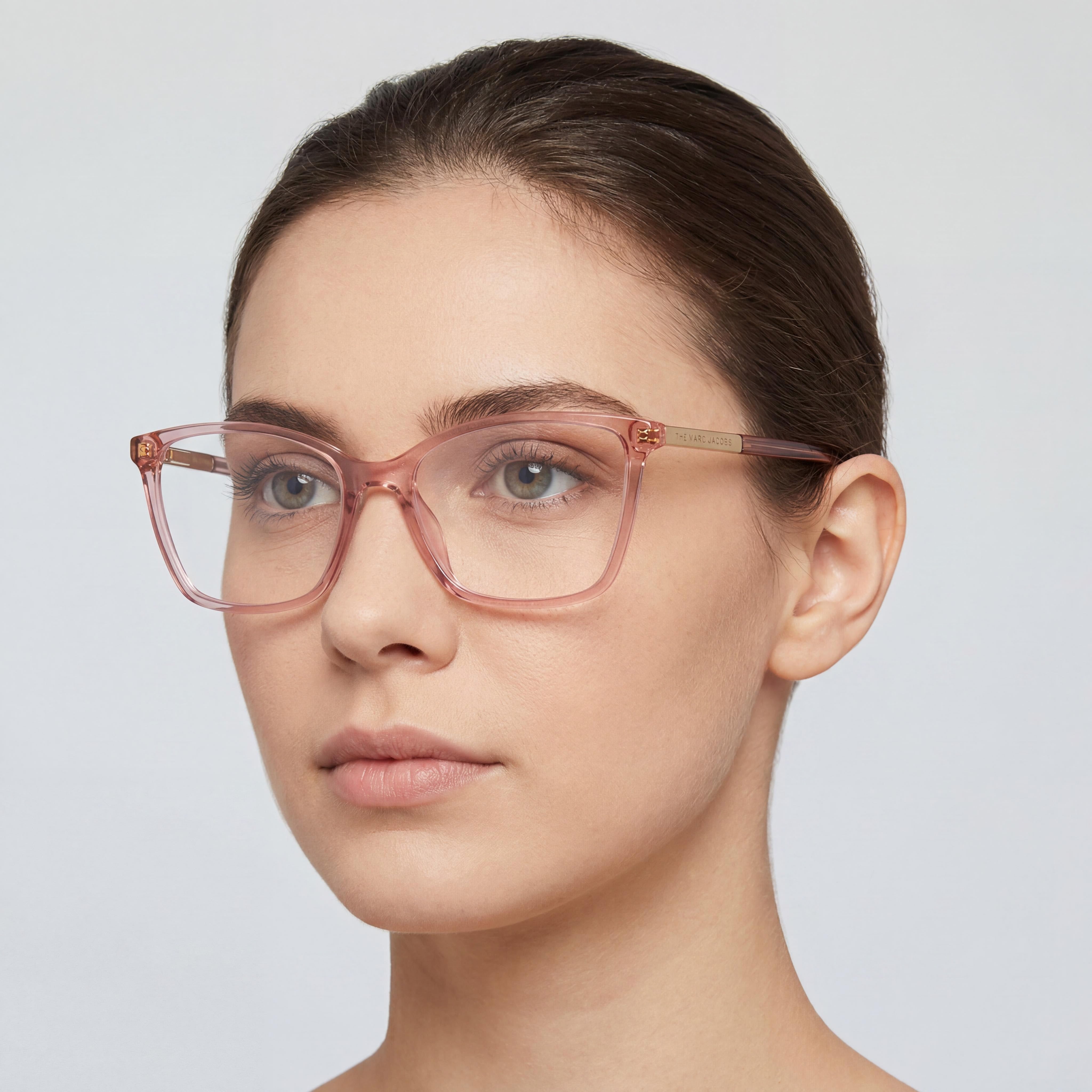 Marc Jacobs Marc 544 Women's Pink Acetate Optical Eyeglasses Frames with 54mm Lens Width and 17mm Bridge, Photo 4