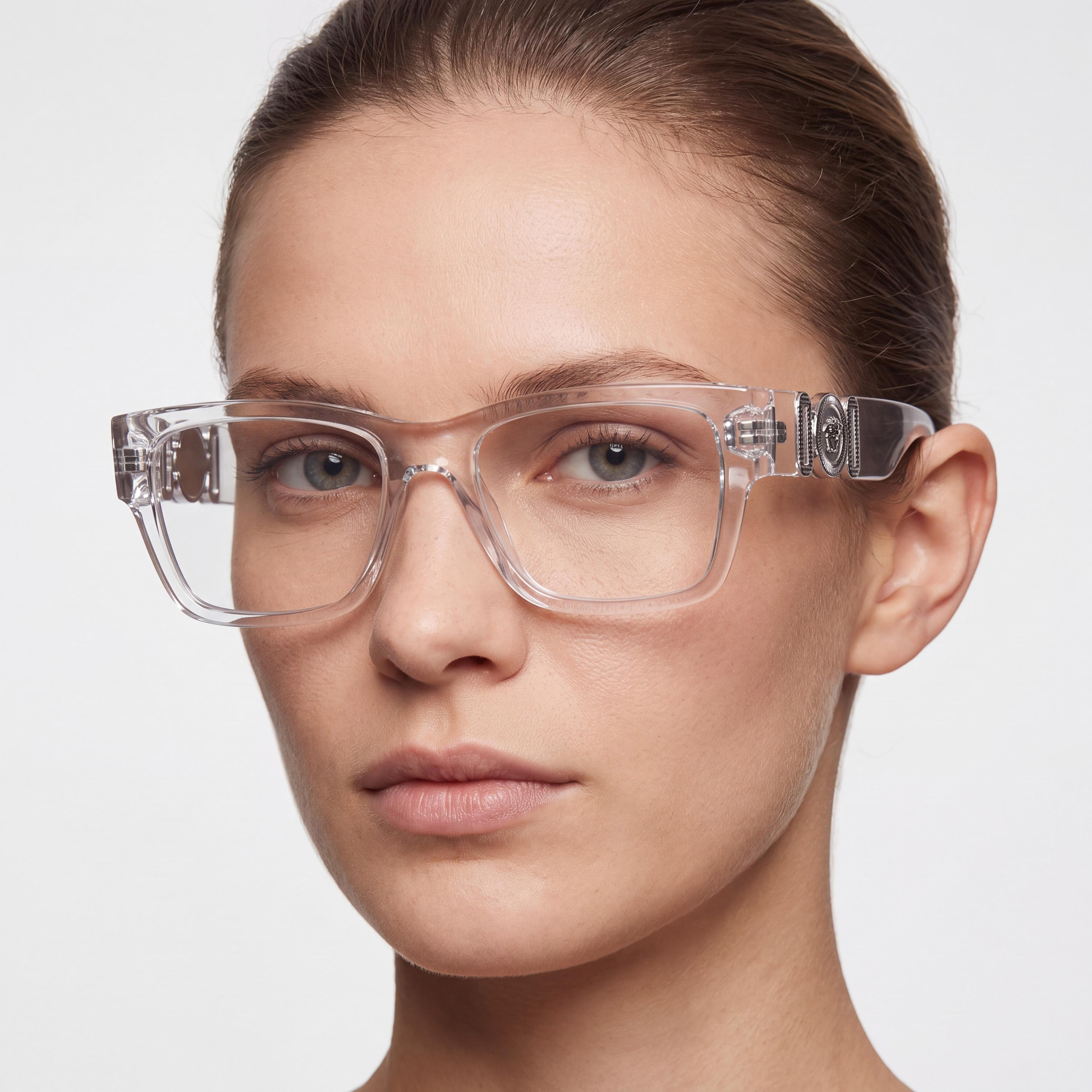 Versace Ve 3368u Women's Crystal Injected Non- Eyeglasses 55mm, Photo 4