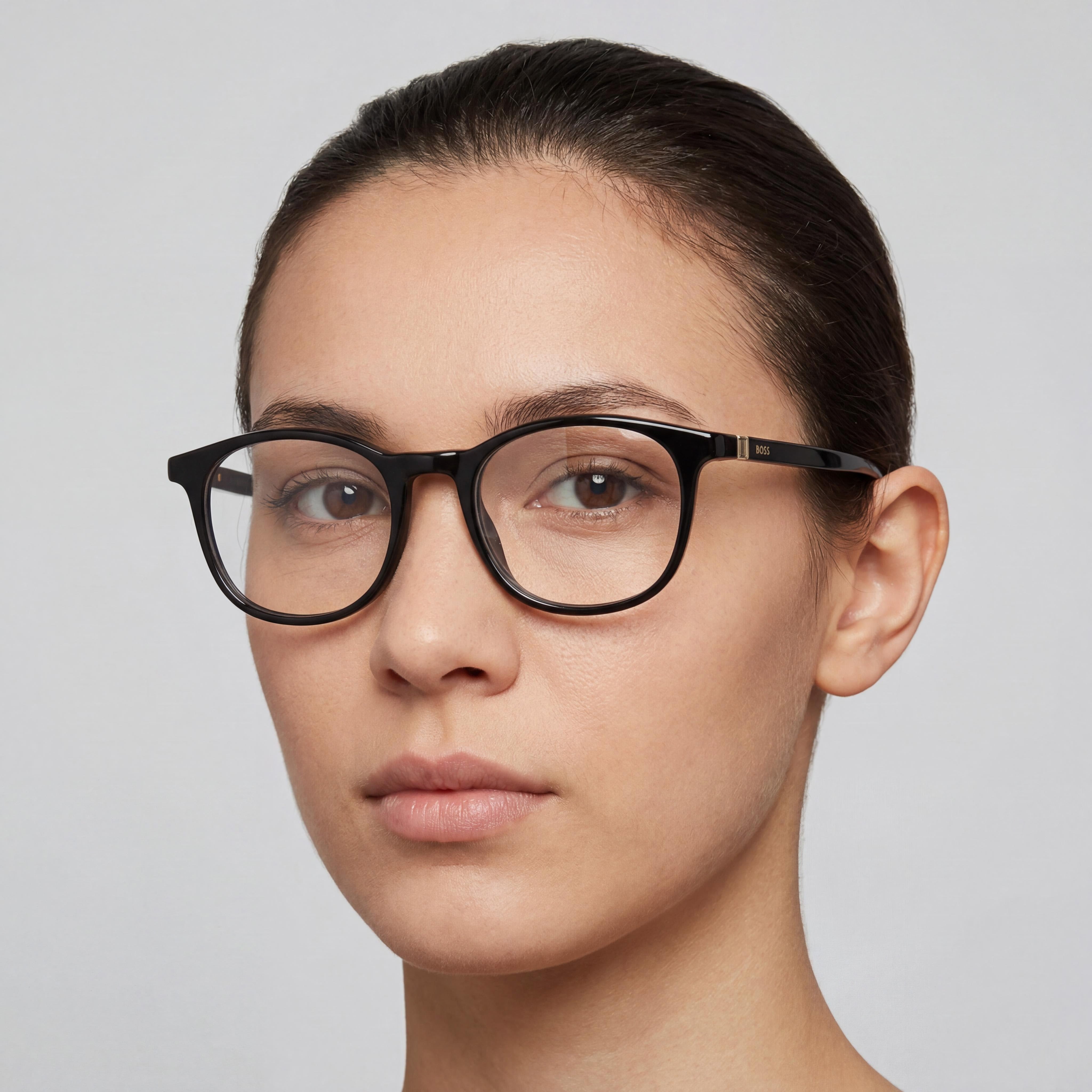 Gafas de sol unisex Hugo Boss 1437 con montura de plástico negro y lentes negras sin polarizar de 53 mm, Photo 4