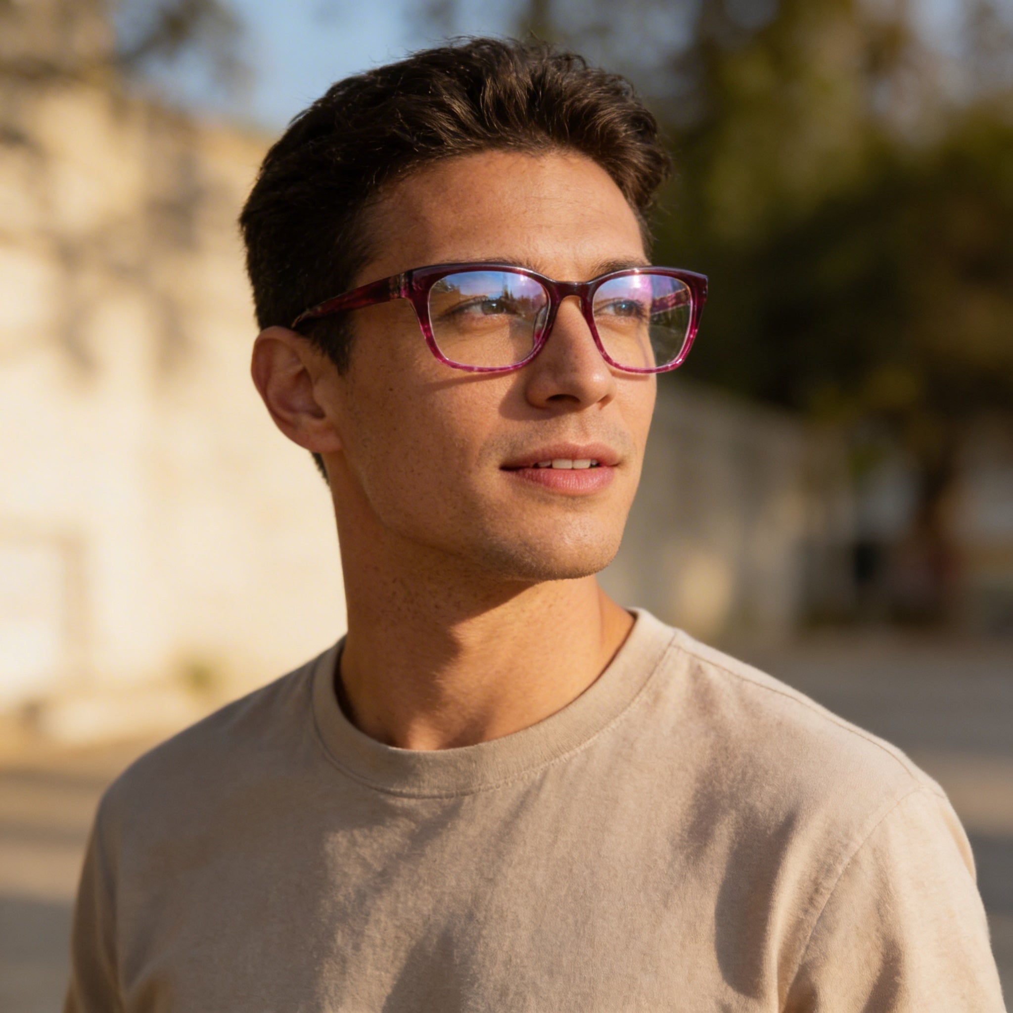 Gafas de Metal para Hombre Anne Klein Ak5076 Merlot 52 mm, Photo 4