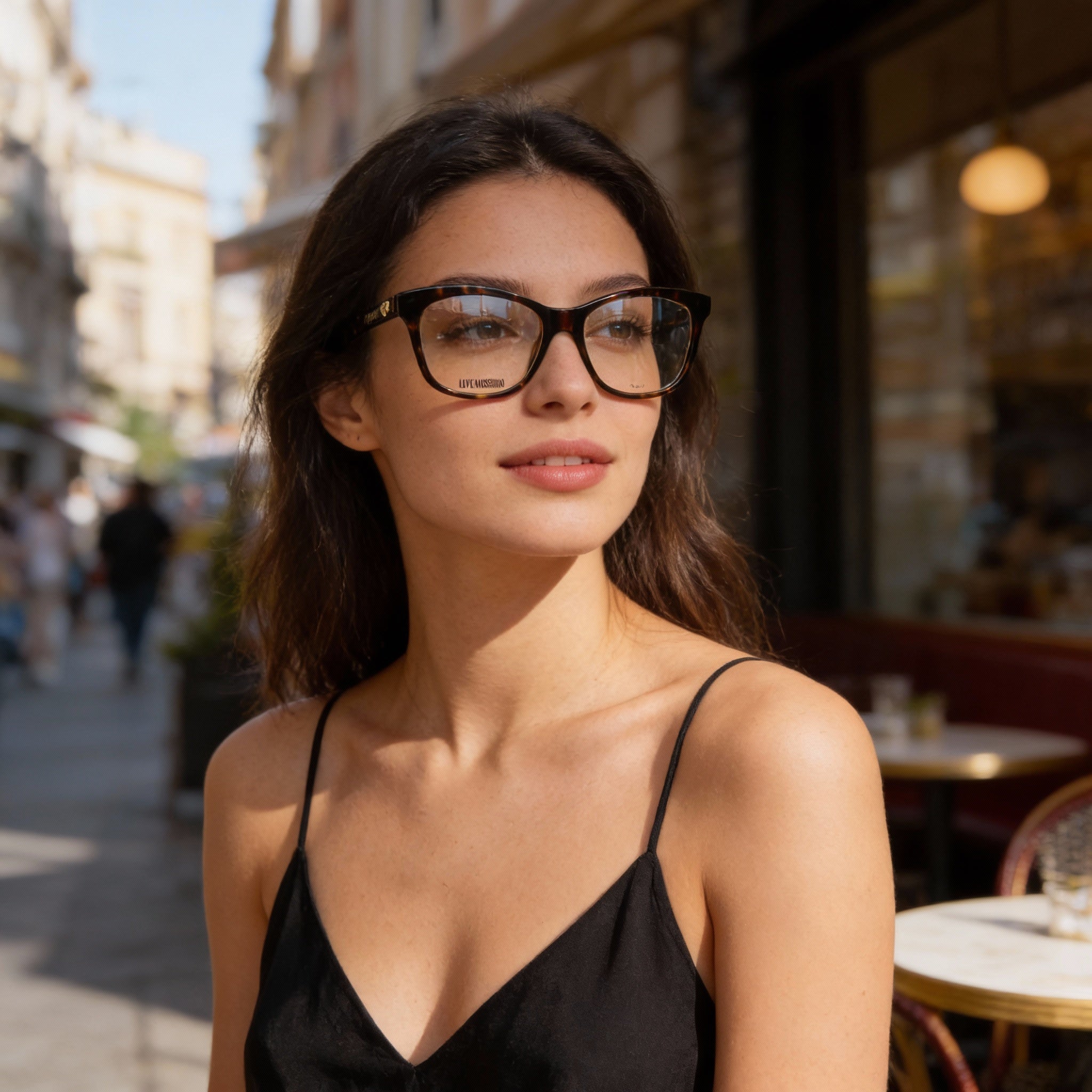 Love Moschino Mol517 Women's Sunglasses with Havana Acetate Frame and Non-polarised Lenses 52mm, Photo 4