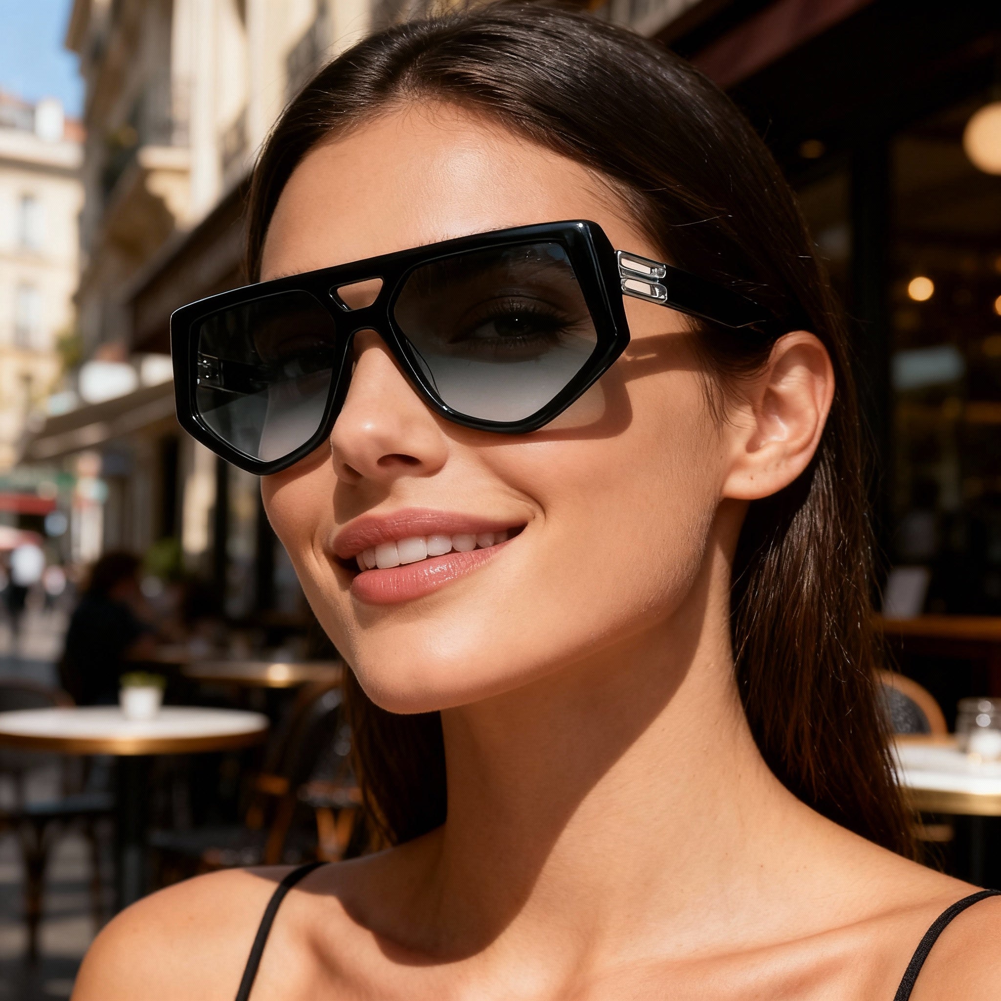 Victoria Beckham Vb681s Women's Sunglasses, Metallic Forest Green, 58mm Lens, 15mm Bridge, 145mm Temple, Photo 3