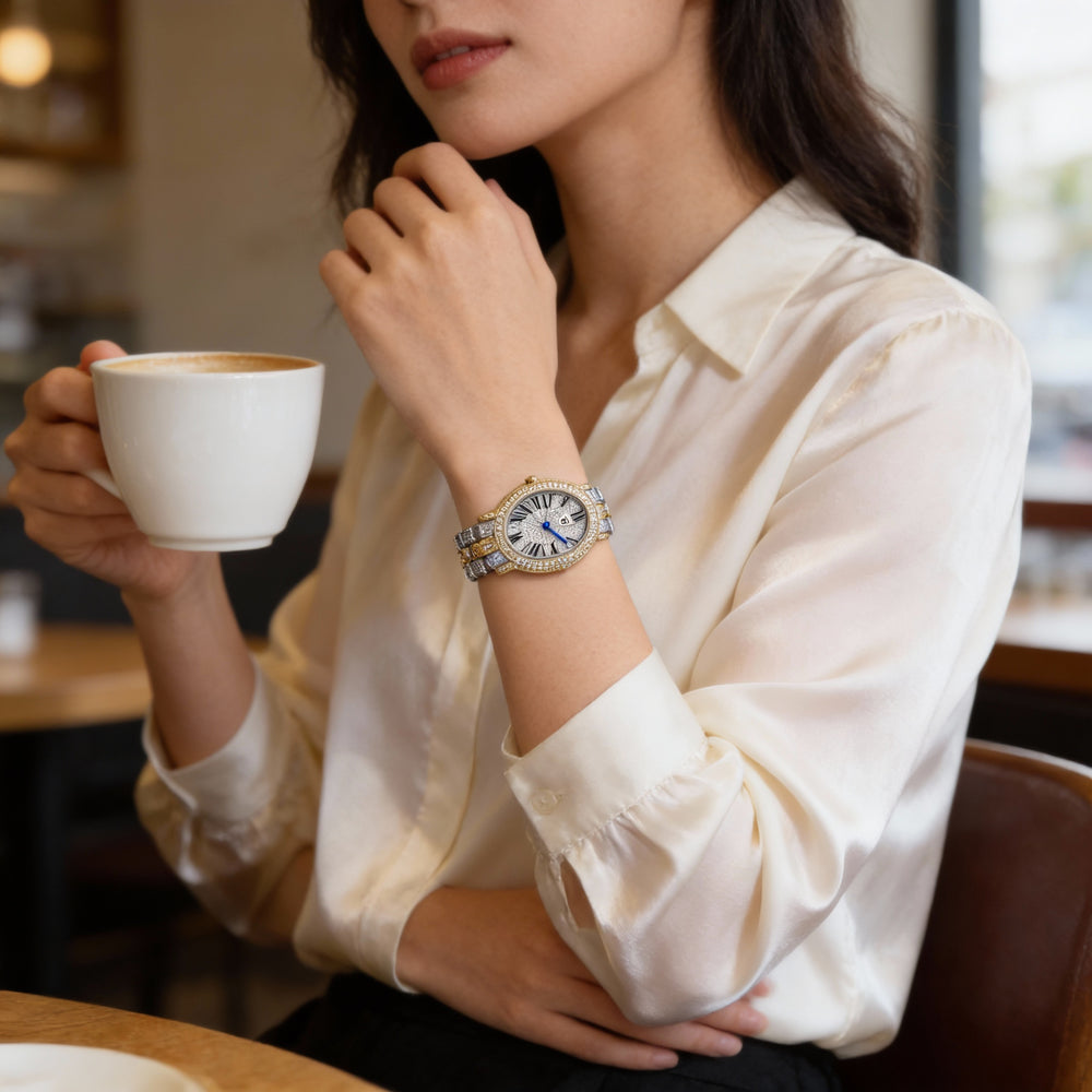 Christian Van Sant bracelet Women's Stainless Steel Watch with Silver Dial & Bracelet, Chronograph, Water Resistant, Scratch Resistant Mineral