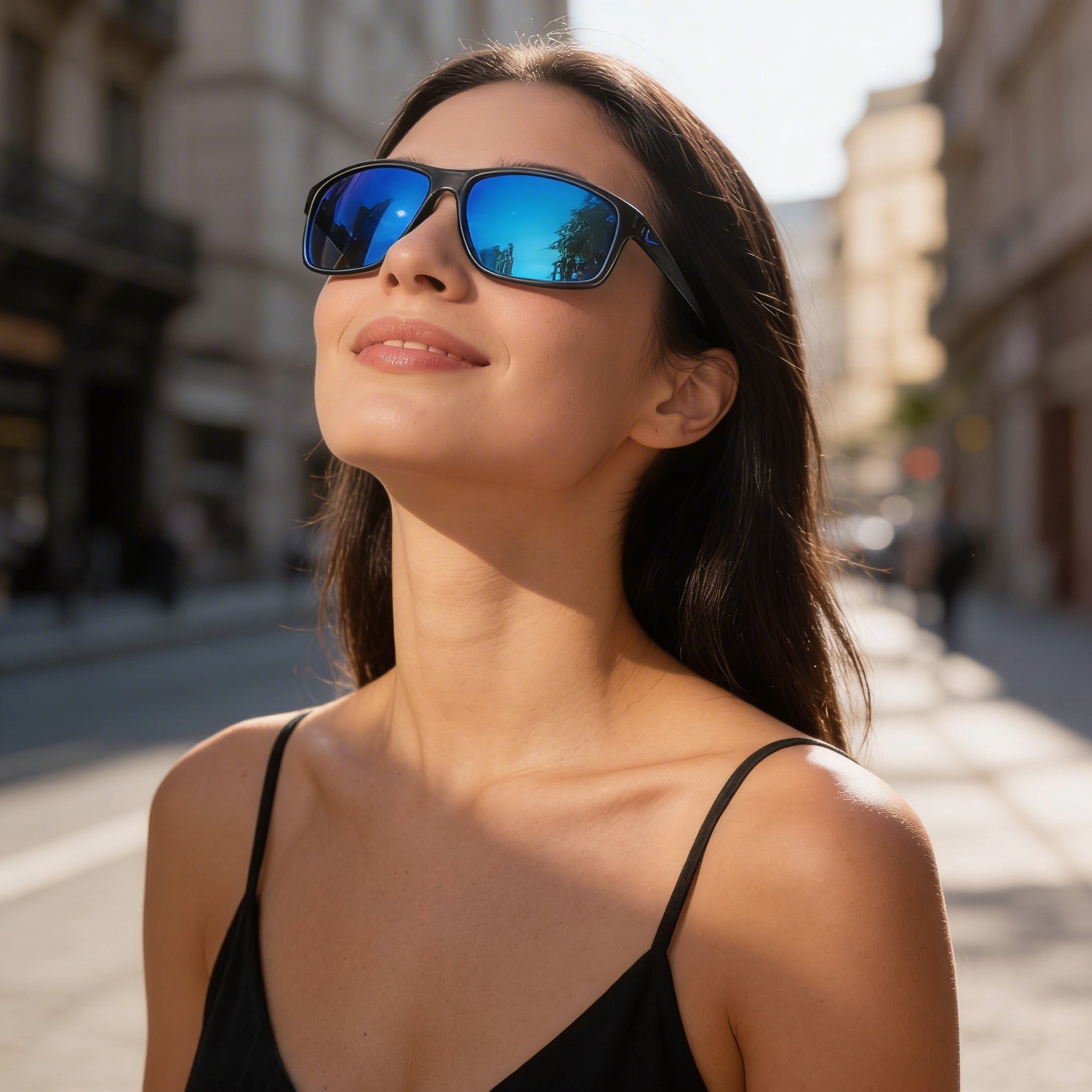 Nike Adrenaline Unisex Acetate Frame 100% UV Protection Non-Polarized Sunglasses Dark Grey Grey Blue Mirror 66mm, Photo 5