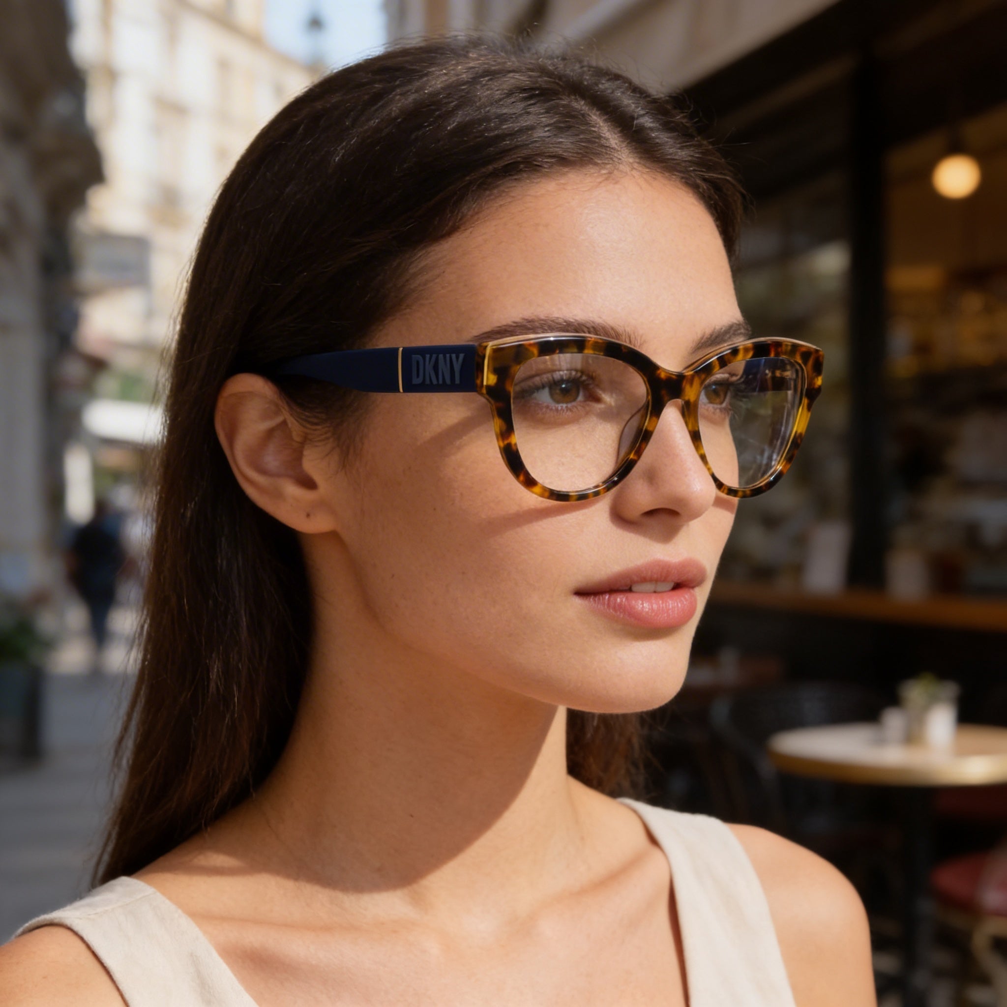 Montura de acetato unisex DKNY Dk5064 en color carey whisky, lentes de 52 mm, puente de 18 mm, patillas de 140 mm, Photo 5