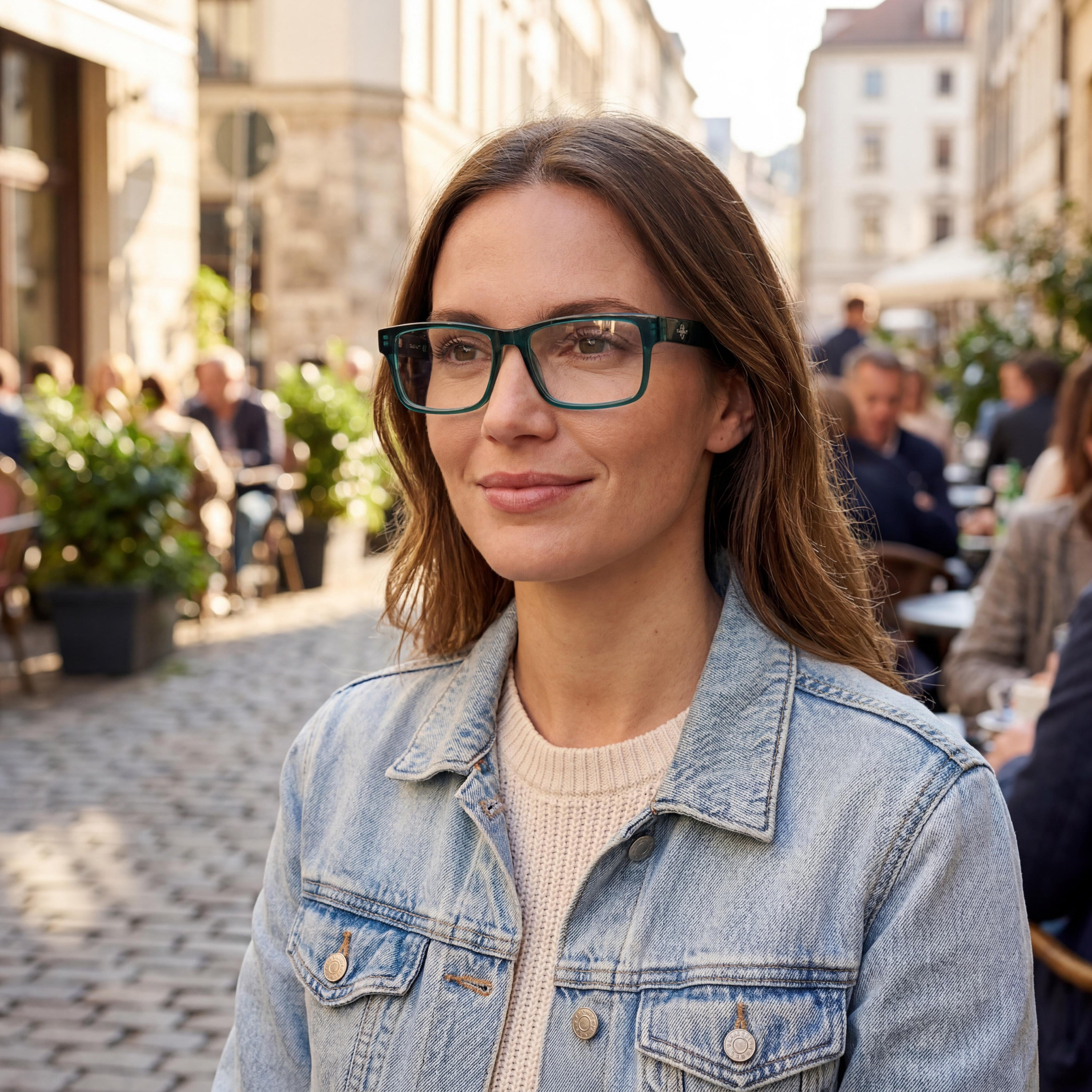 GANT Classic Unisex Shiny Dark Green Eyeglasses with Polycarbonate Non- Lenses, Size 53-15-145mm, Photo 4