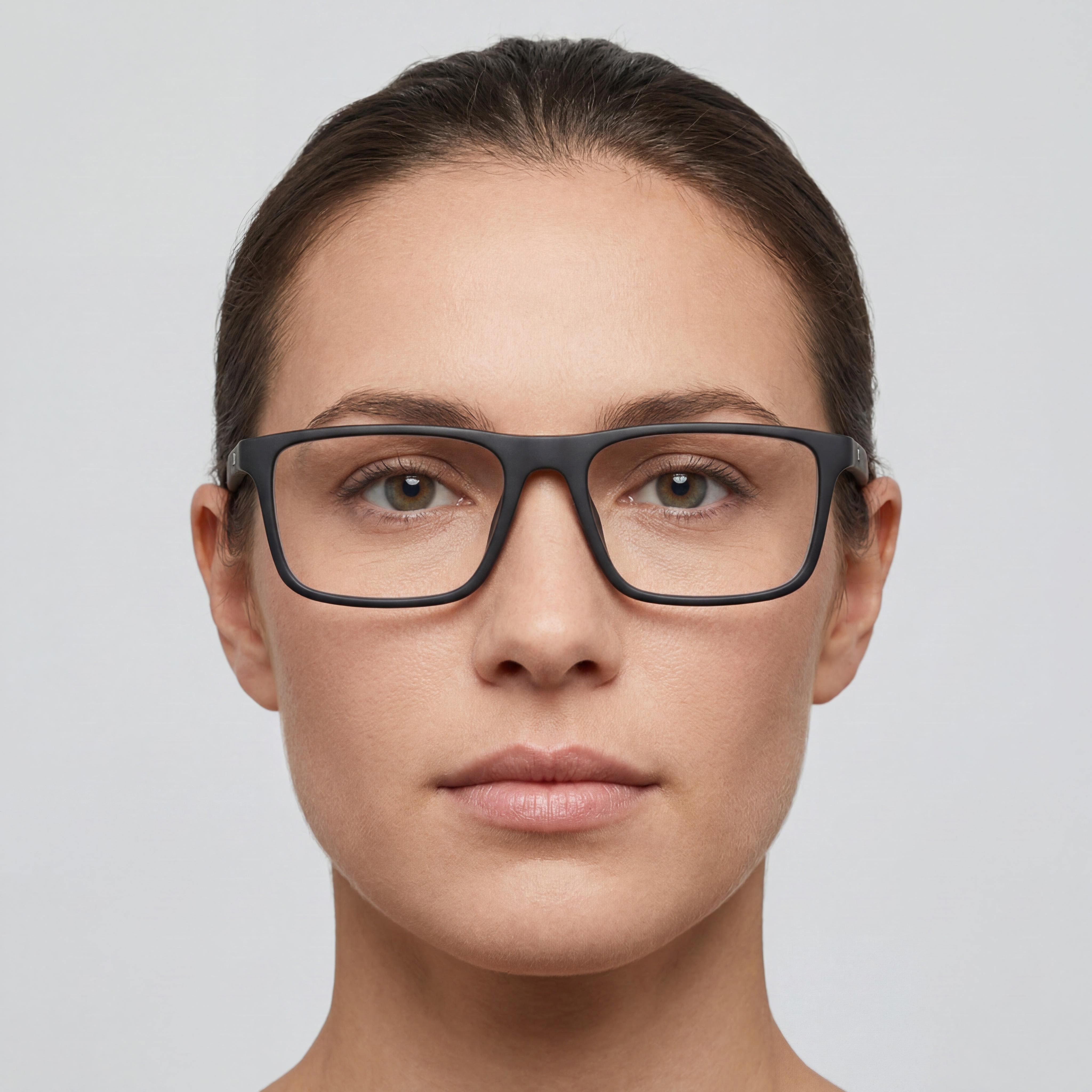 Montura de Gafas Cuadradas de Plástico Negro Mate Scuderia Ferrari Fz8001u para Mujer para Cristales Graduados 56mm, Photo 4
