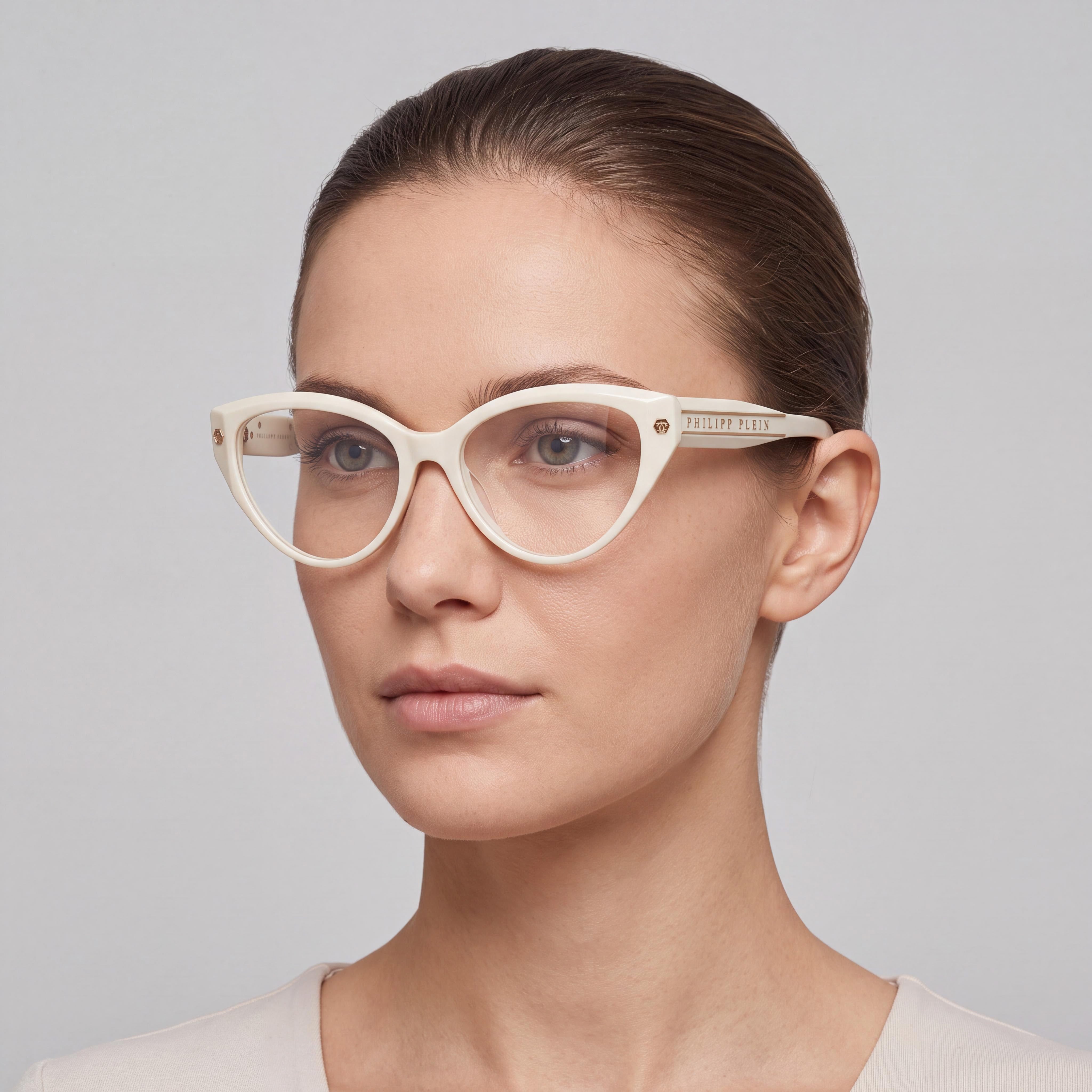Philipp Plein Classic Women's Light Yellow Gold Acetate Eyeglasses 54mm, Photo 4