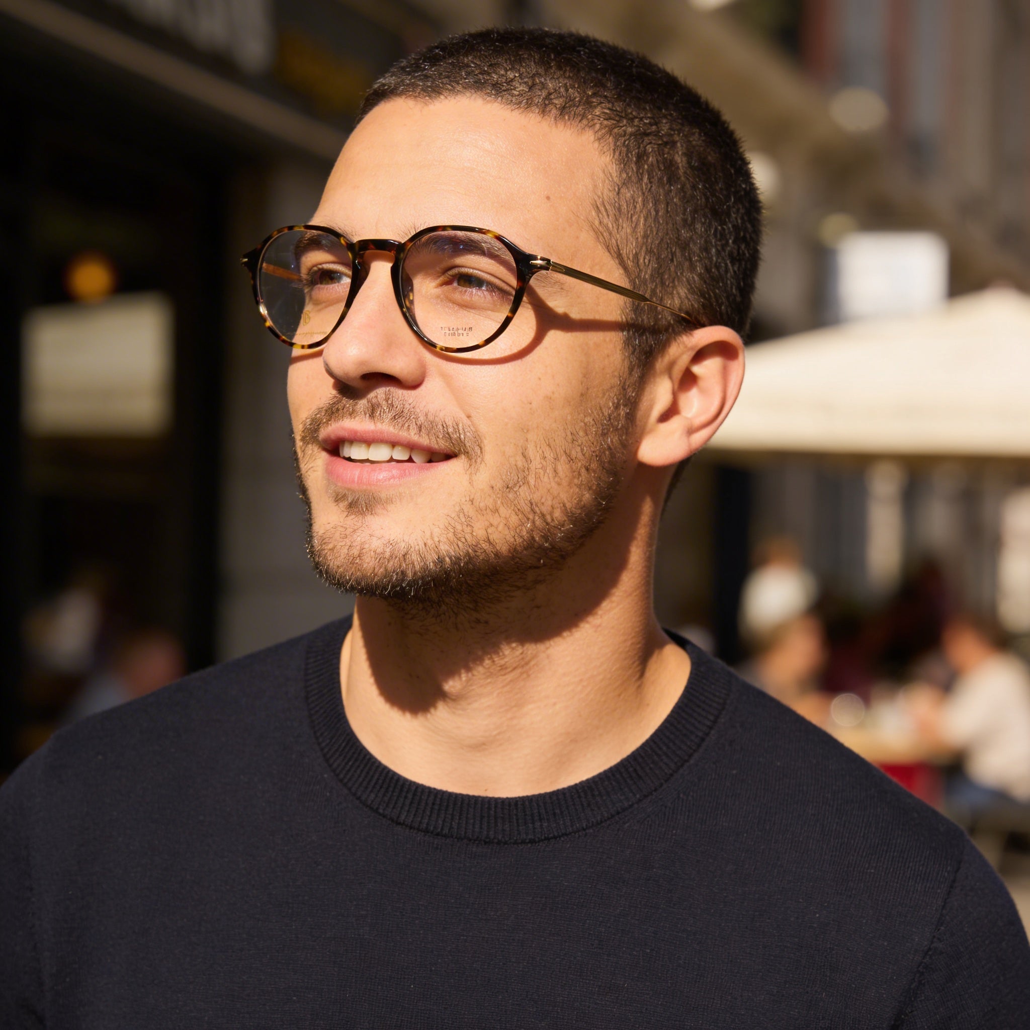 Gafas de sol David Beckham DB 1105 para hombre, montura de plástico, lentes de policarbonato, polarizadas, color dorado habana, ancho de lente de 49 mm., Photo 3
