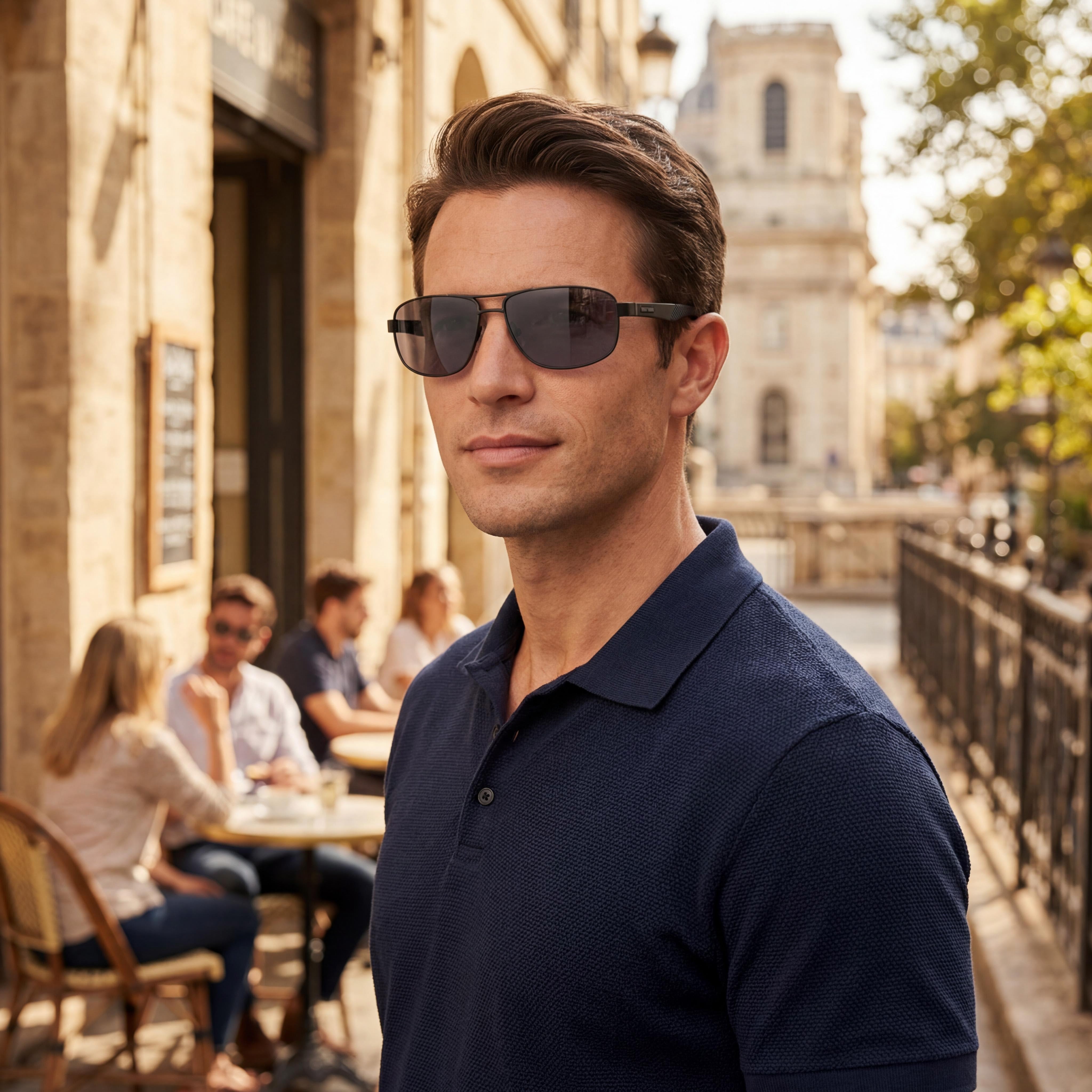 Harley-Davidson Hd0946x Gafas para hombre, armazón de metal negro mate, cristales grises no polarizados con protección UV de 60 mm, Photo 5