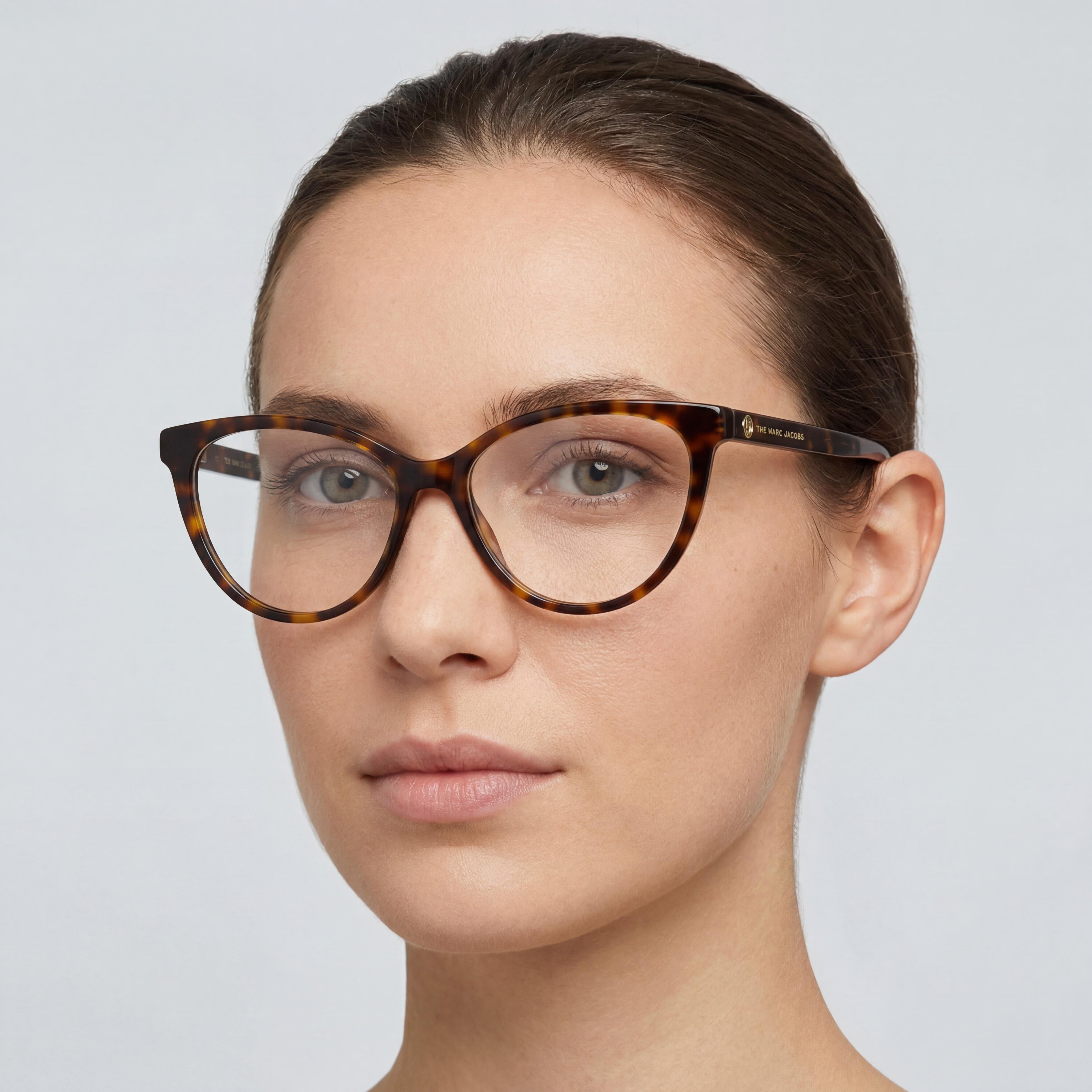 Marc Jacobs Marc 560 Gafas Ópticas para Mujer, Montura de Acetato Contemporánea, Lente de Policarbonato, Havana, 54mm, Photo 5