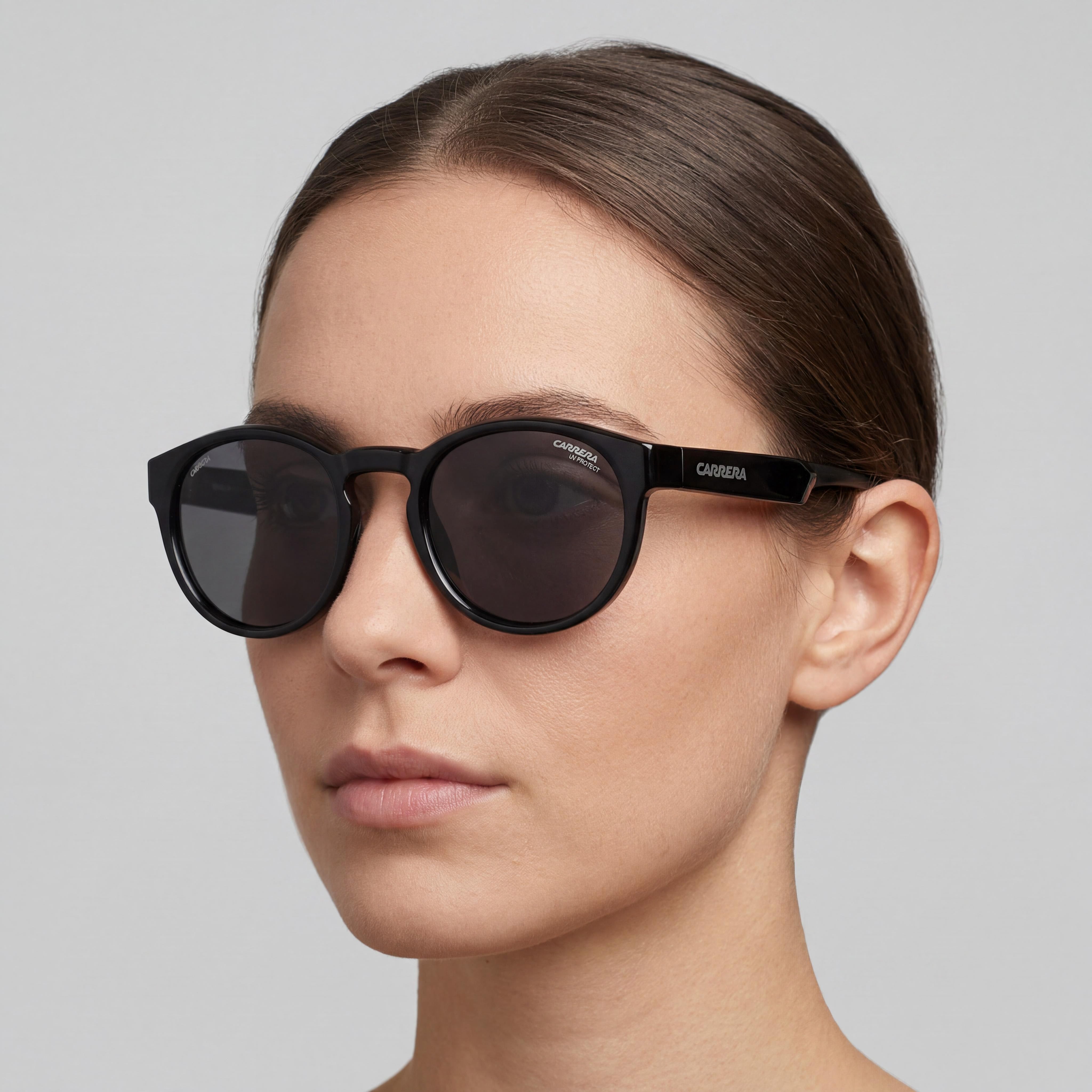 Carrera Carduc 012/S Women's Sunglasses with Black Polyamide Frame and Black Lenses, UV Protection, 51mm, Photo 4