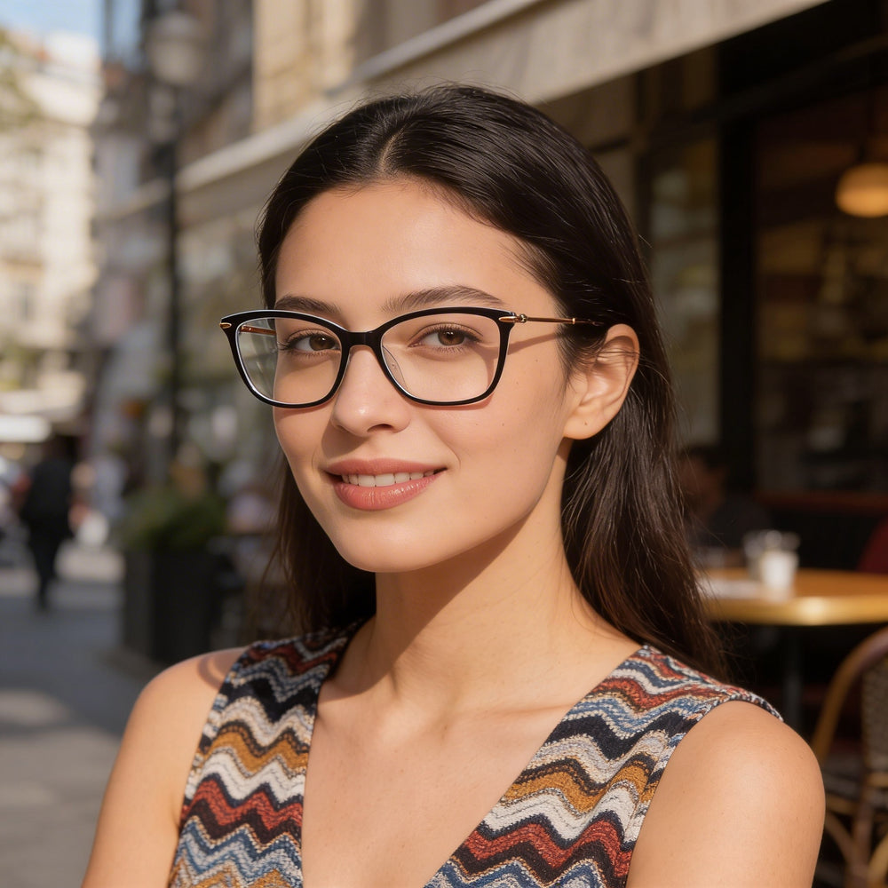 Gafas ópticas de acetato Missoni Mis 0058 para mujer con montura azul, lentes de policarbonato, 53 mm de ancho de lente