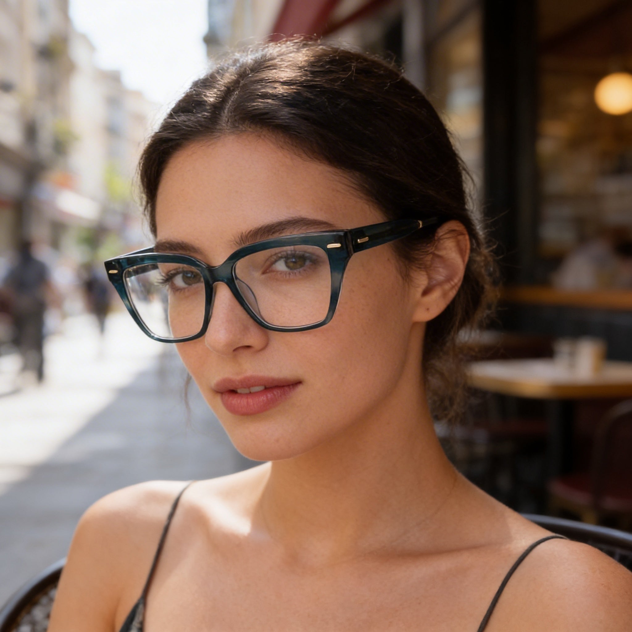 Gafas de sol unisex Calvin Klein CK22539 con lentes polarizadas de metal multicolor en color petróleo de 54 mm, Photo 6