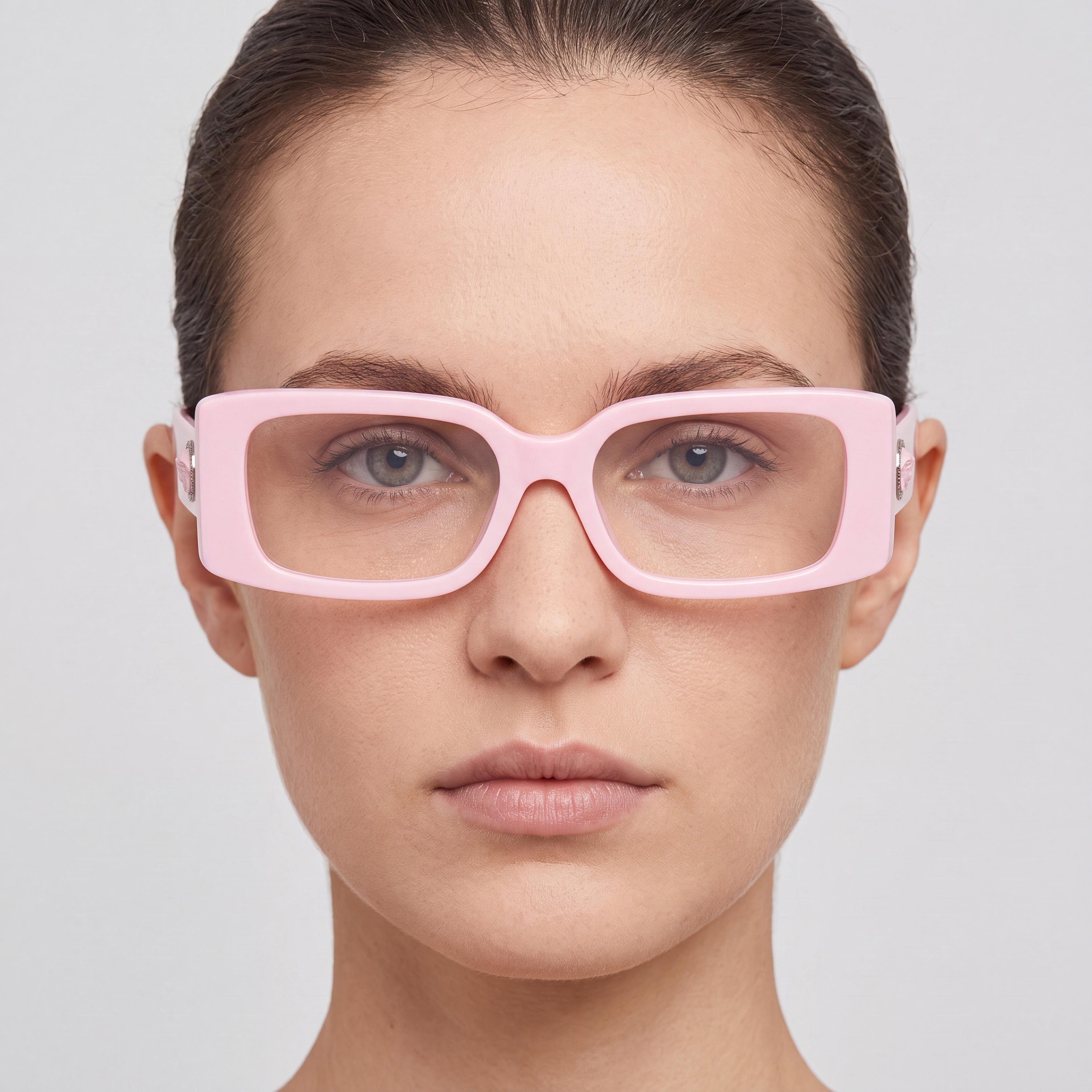 Versace Ve 3362u Women's Pink Acetate Frame Sunglasses 51mm Lens Width 17mm Bridge 140mm Temple, Photo 4