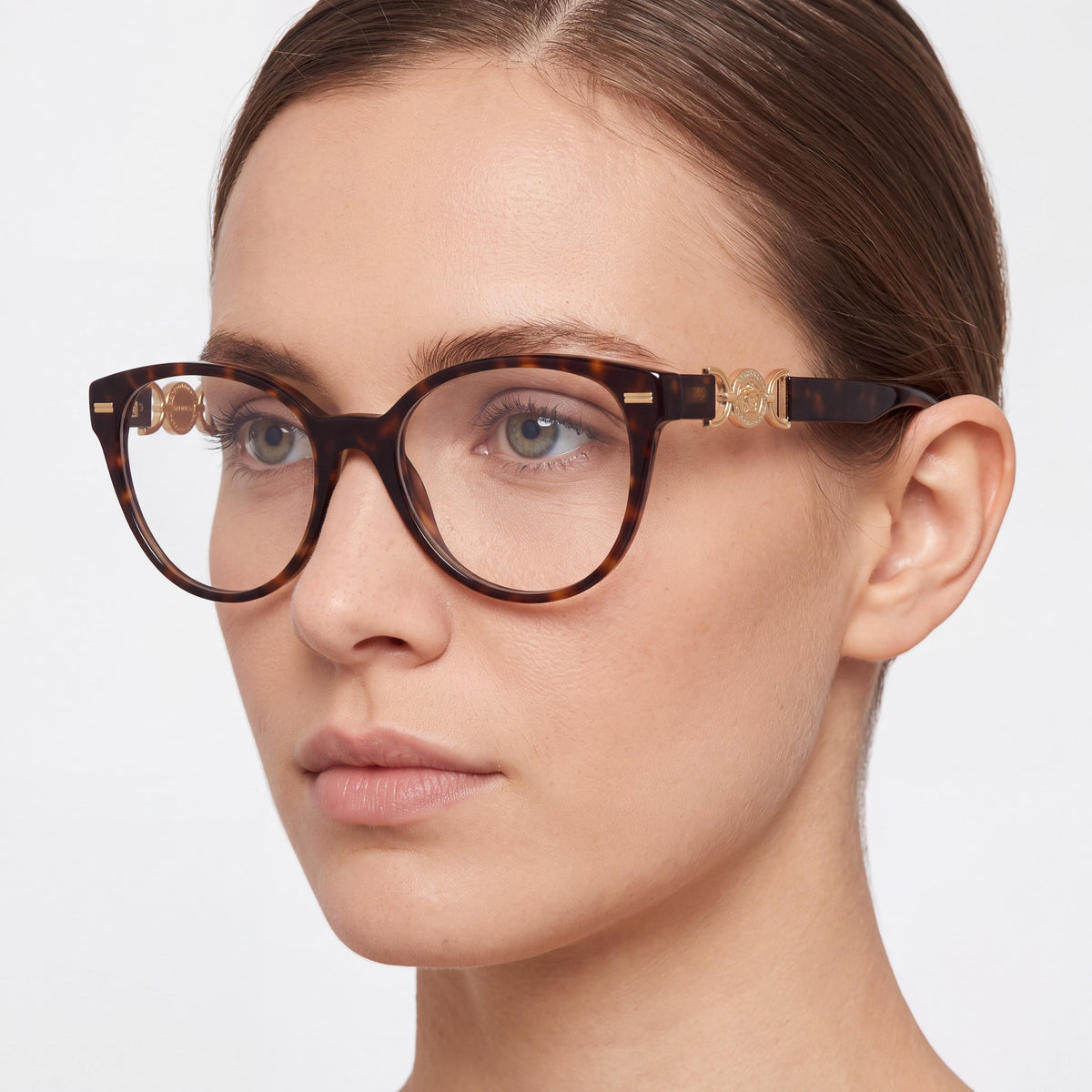 Versace Classic Women's Multicoloured Acetate Eyeglasses Frame, Lens Width 55mm, Bridge 17mm, Temple 140mm, Photo 5