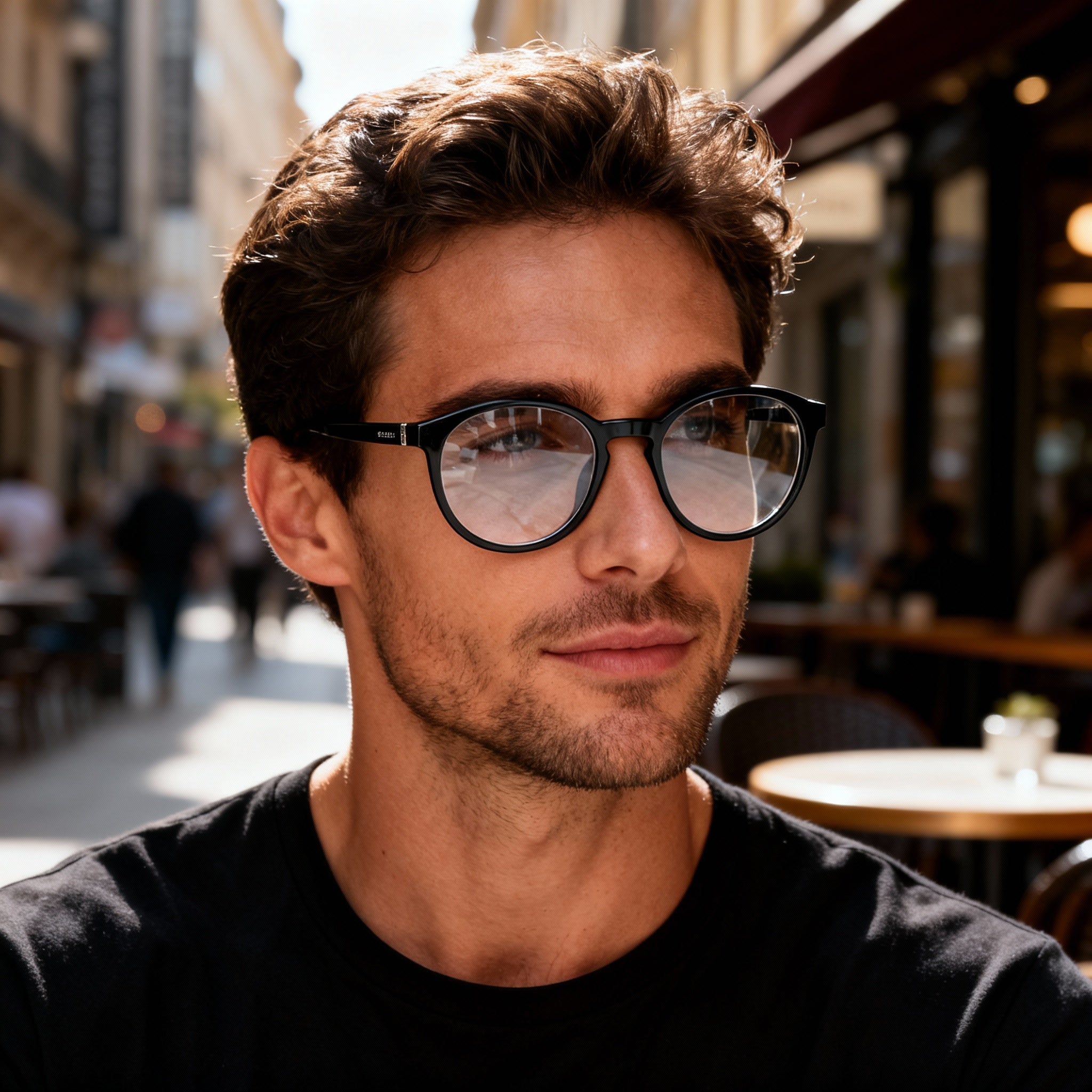 Timberland TB1780-H Classic Style Men's Shiny Black Plastic Optical Eyewear 51-19-145mm, Photo 4