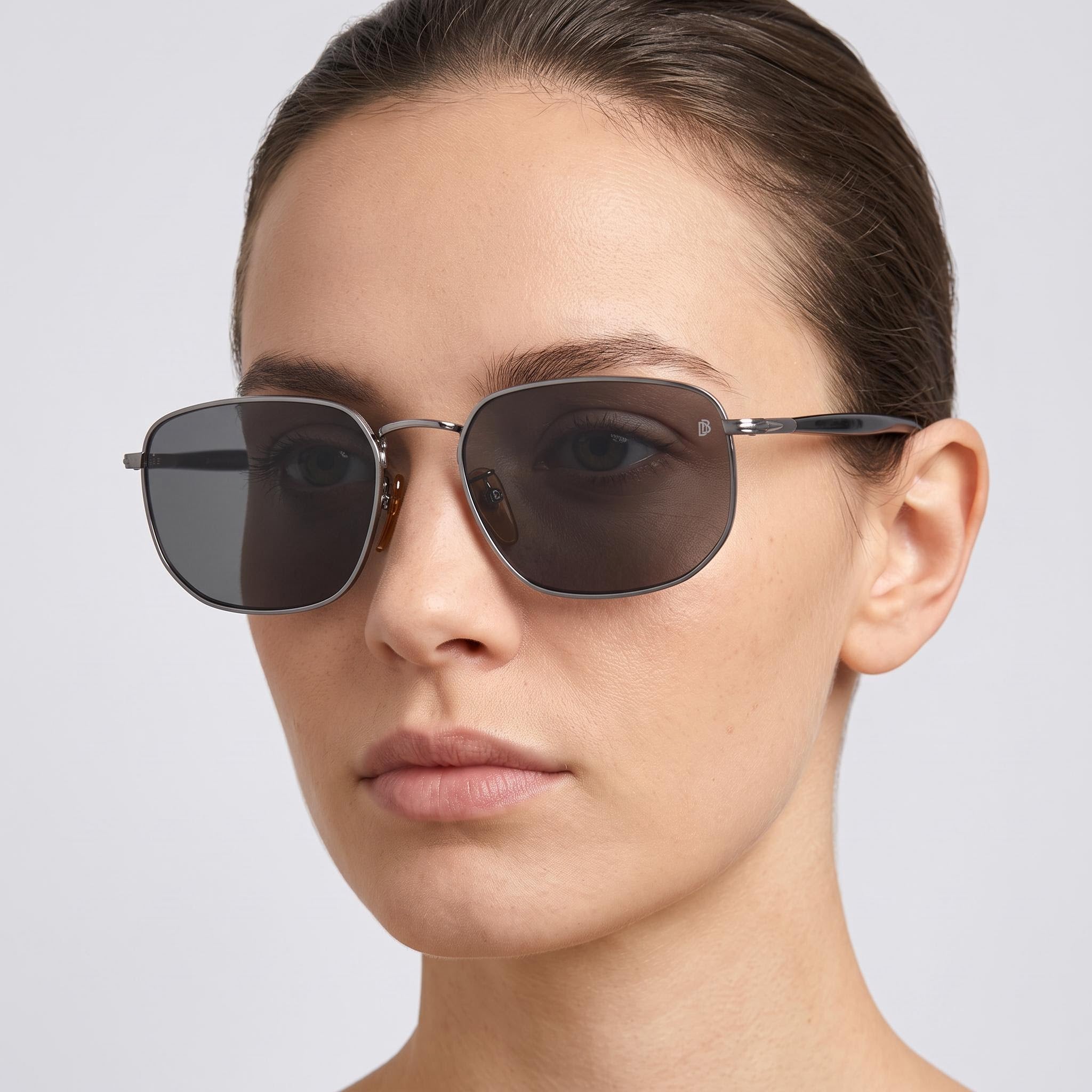 Beckham Db 1143/S Women's Grey Stainless Steel Sunglasses, Grey UV Lenses 57mm, Photo 5