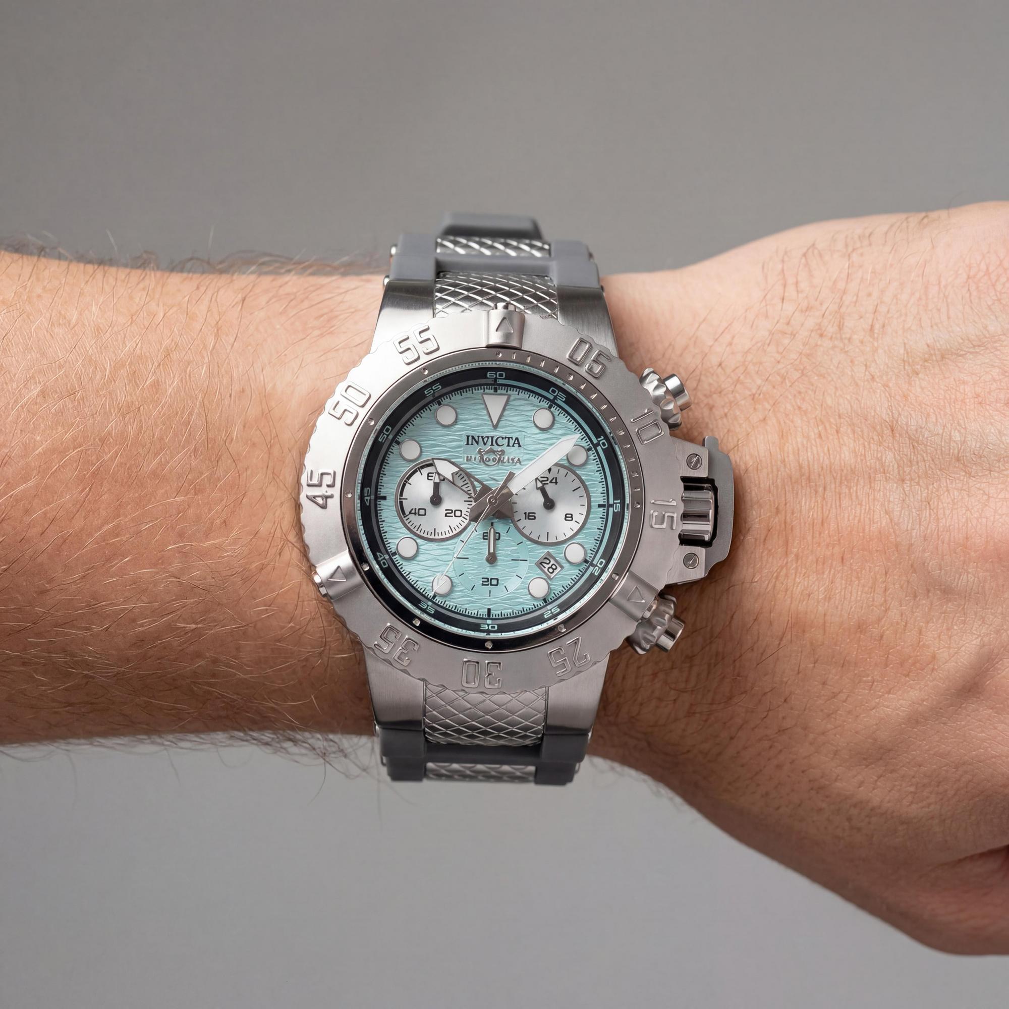 Reloj cronógrafo Invicta para hombre, colección Subaqua IN-47826-AMZUK, con caja de acero inoxidable y esfera azul, 50 mm, Photo 3