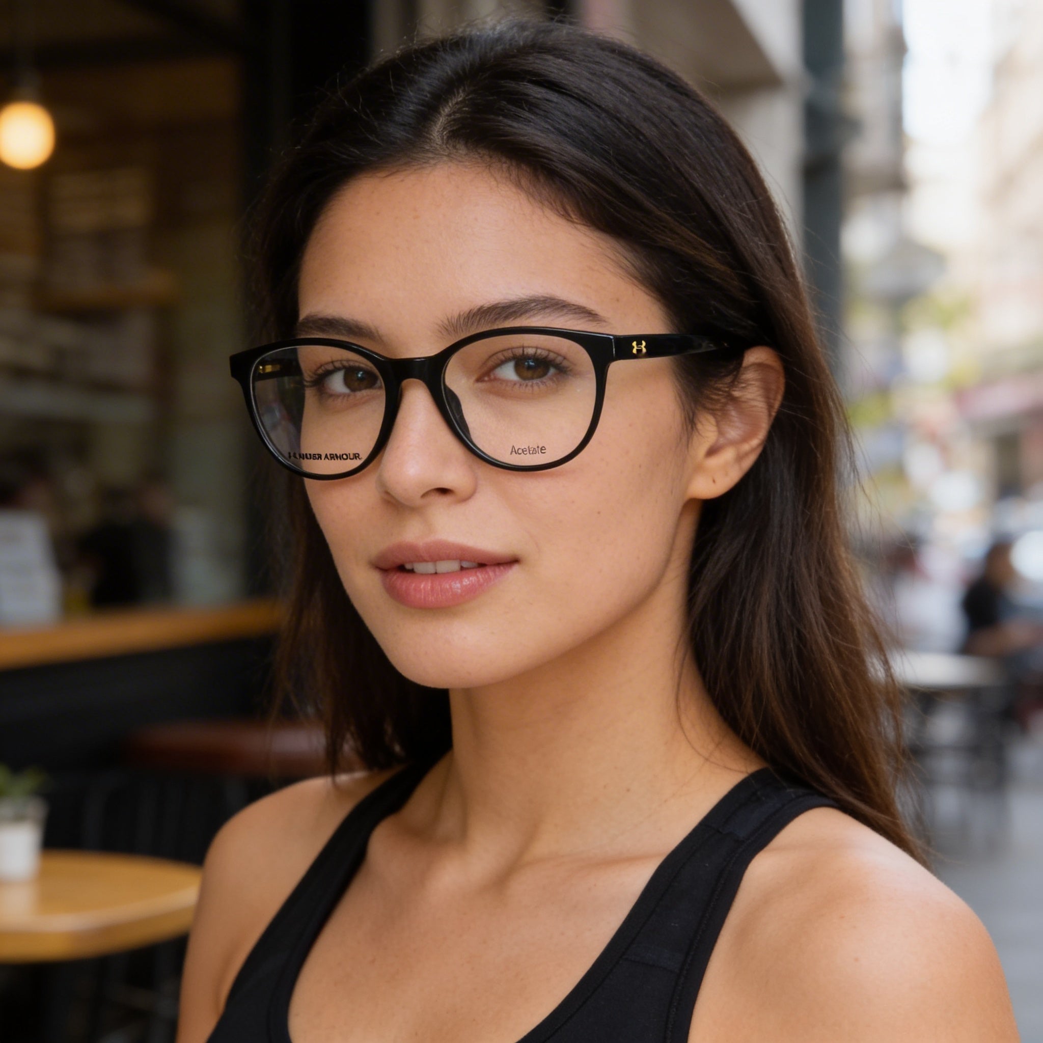 Gafas deportivas Under Armour Ua 5020 para mujer, de plástico negro, con lentes de 52 mm, puente de 18 mm y patillas de 140 mm., Photo 4