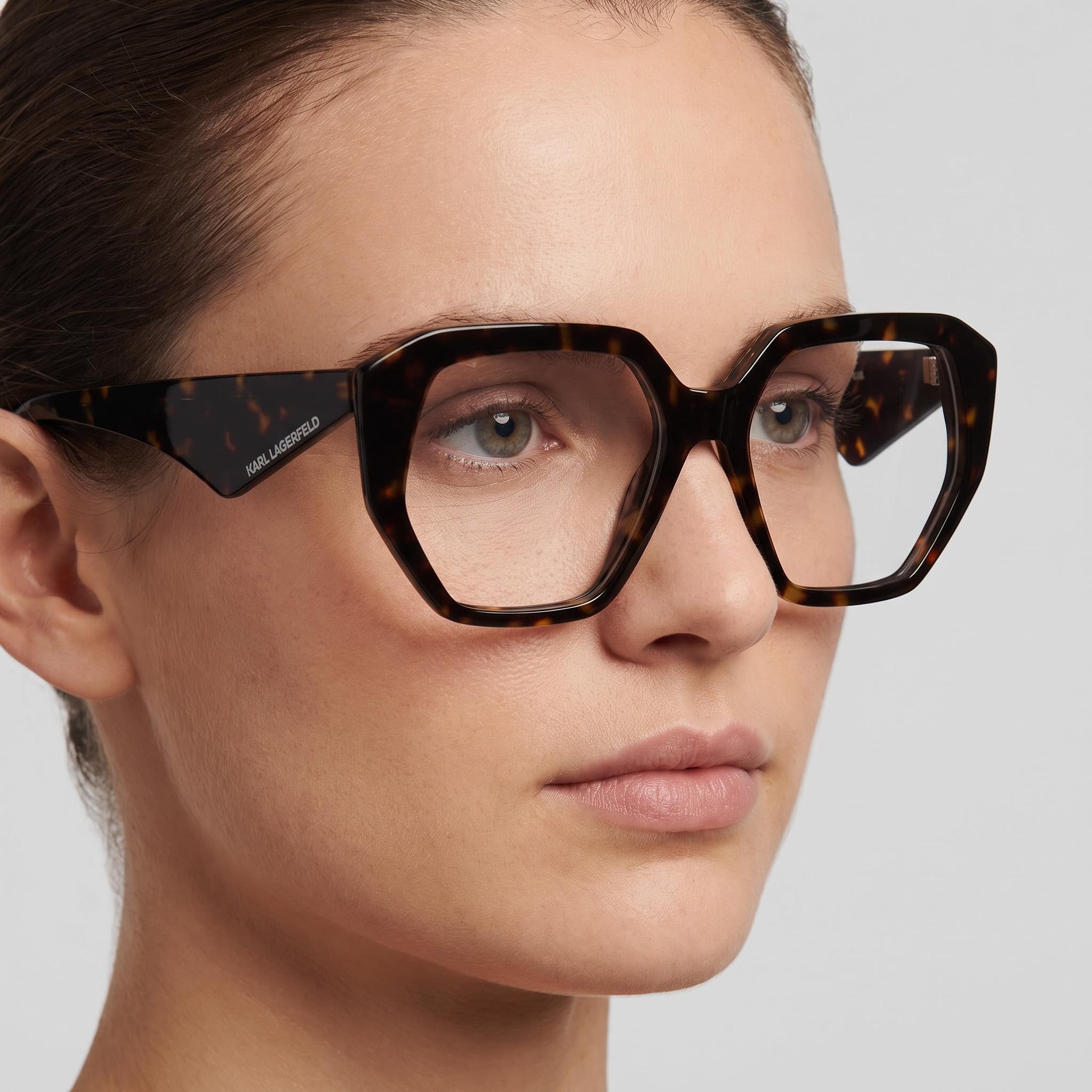 Gafas KARL LAGERFELD Kl6213 para mujer con montura de acetato carey, lentes de 54 mm, puente de 16 mm y patillas de 140 mm, Photo 5