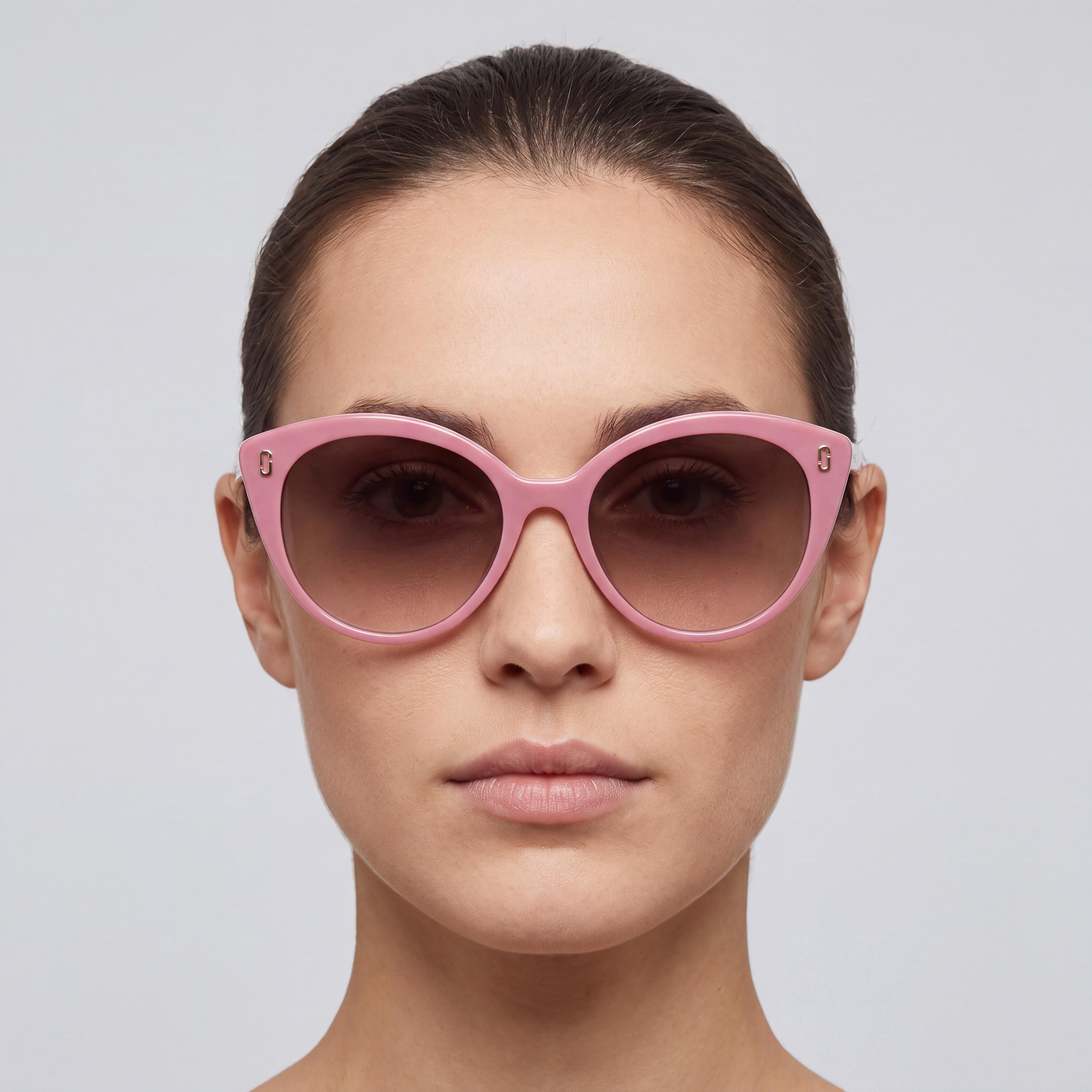 Marc Jacobs Classic Pink Non-Polarized Sunglasses for Women - Bridge Width 18mm, Temple Length 145mm, Photo 5