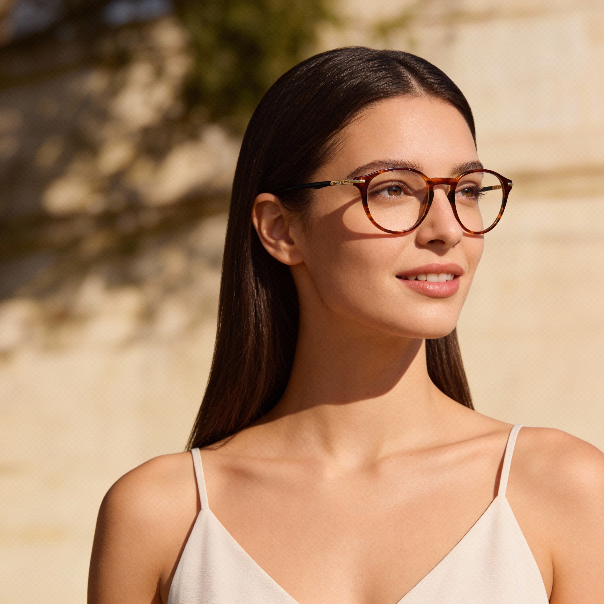 Carrera 284 Unisex Acetate Eyeglasses Frame in Brown Horn, Featuring 49mm Lens Width, Photo 4