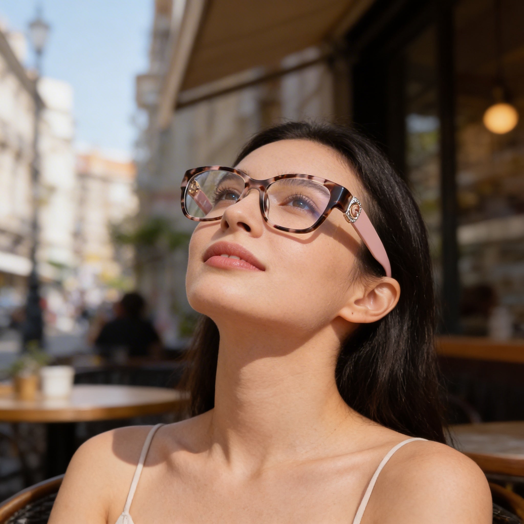 Guess Gu50120 Women's Coloured Havana Plastic Eyeglasses with Polycarbonate Lenses Size 50-16-140, Photo 6