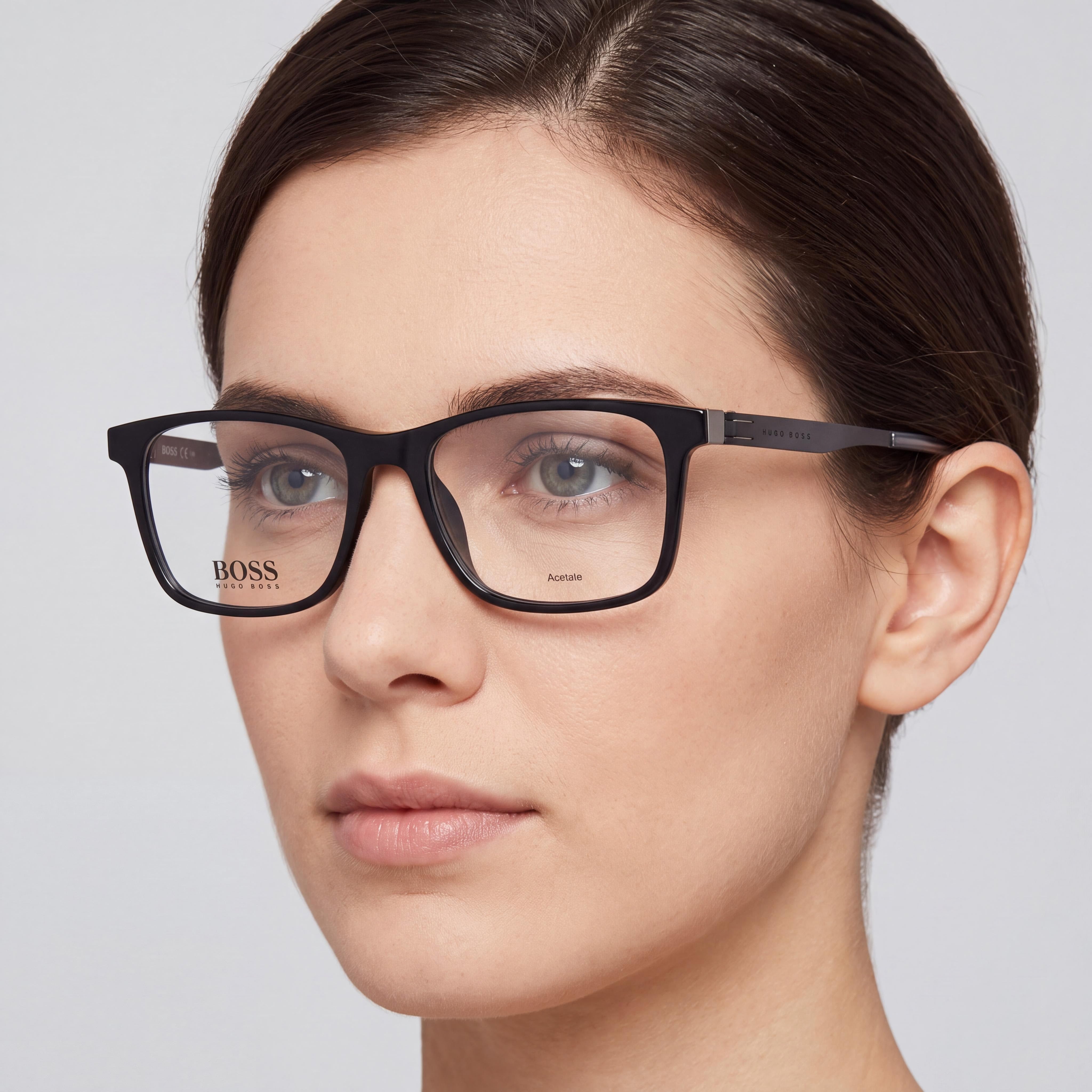 BOSS Audio Systems Women's Boss 1343/F Black Plastic Frame, Black Non- Eyeglasses 54-17-145mm, Photo 3