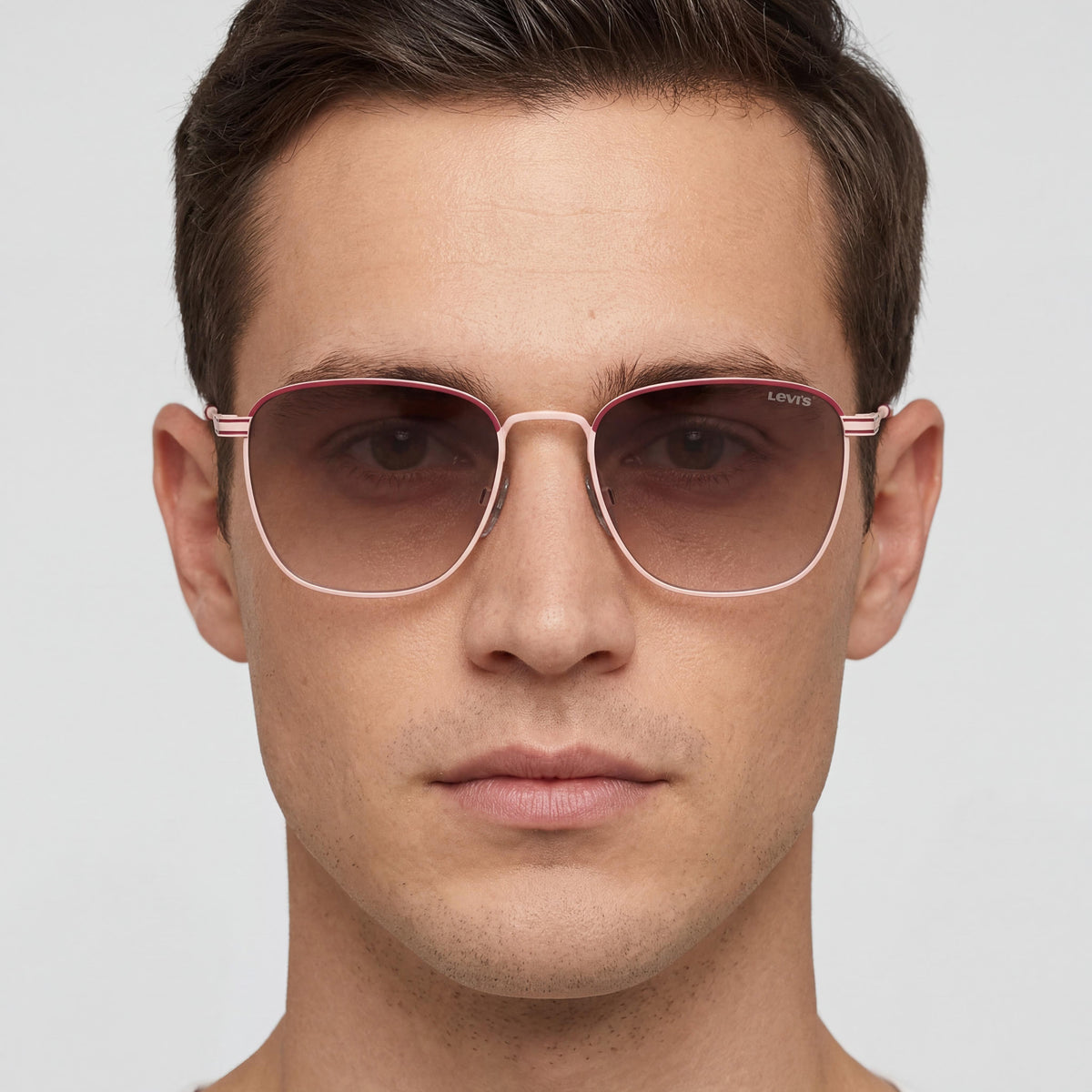 Levi’s LV 1016/S Burgundy Pink Rectangle Sunglasses Unisex, 52mm, Photo 4