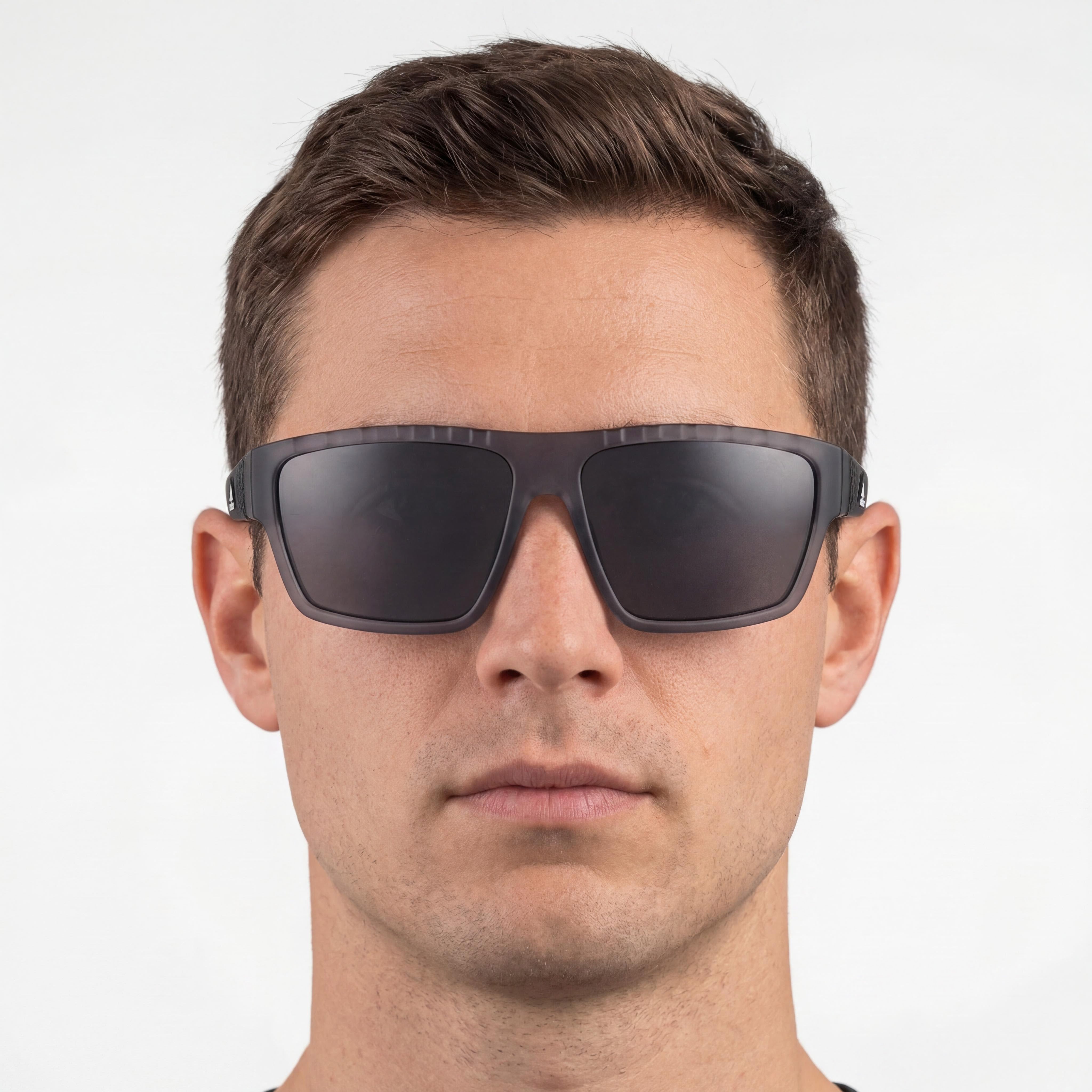 Adidas Men's sp0008 20 a Transparent Grey TR90 Plastic Smoke Lens Sunglasses 61mm 100% UV Protection, Photo 4