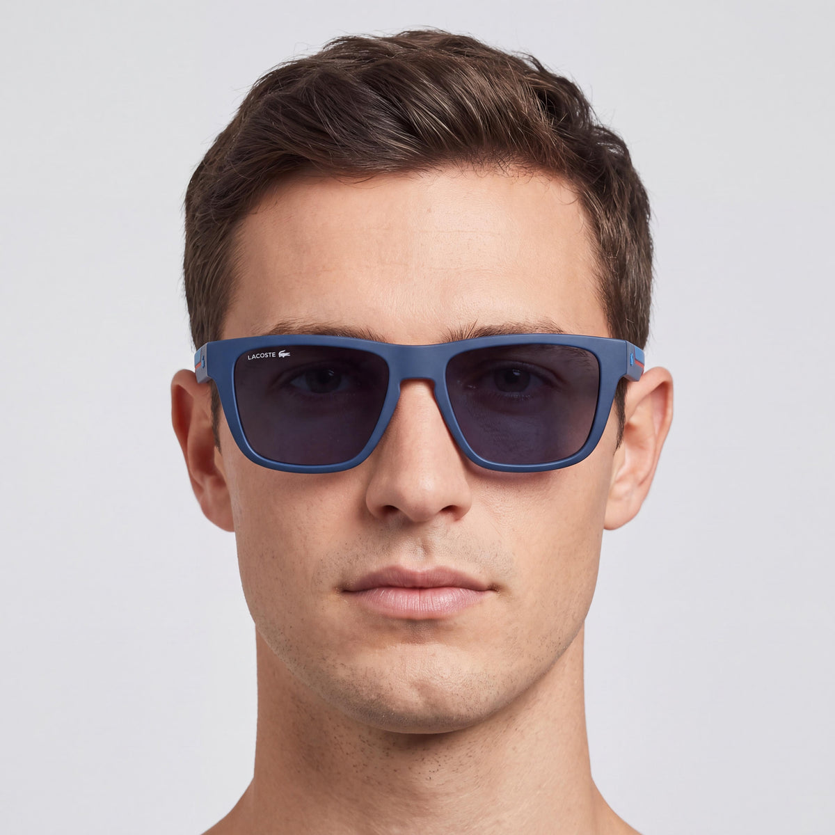 Lacoste L6058s N Men's Matte Blue Plastic Frame Sunglasses with UV Protection, 54mm Lens Width, Photo 3