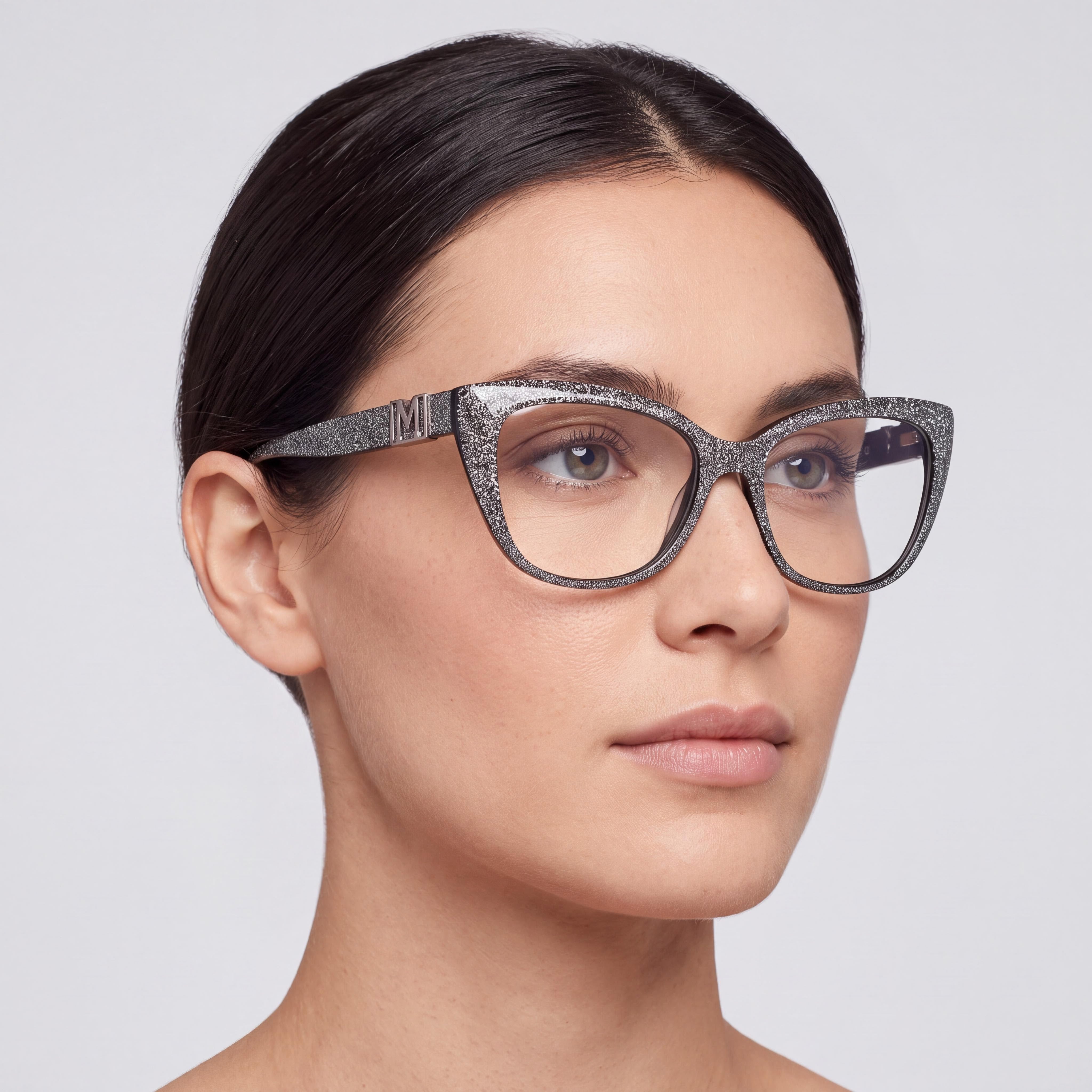 GUESS by Marciano Gm50008 Women's Shiny Black Plastic Frame Eyeglasses Lens 55mm Bridge 17mm Temple 145mm, Photo 3