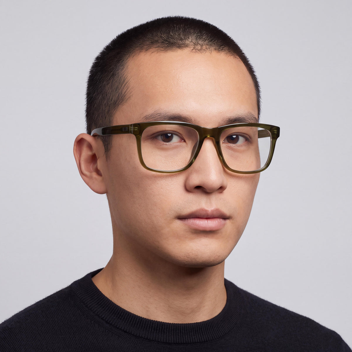 PUMA Pu0517o-004 Unisex Classic Acetate Eyeglasses Green Transparent Frame Multicolor Lenses 55-17-145, Photo 5