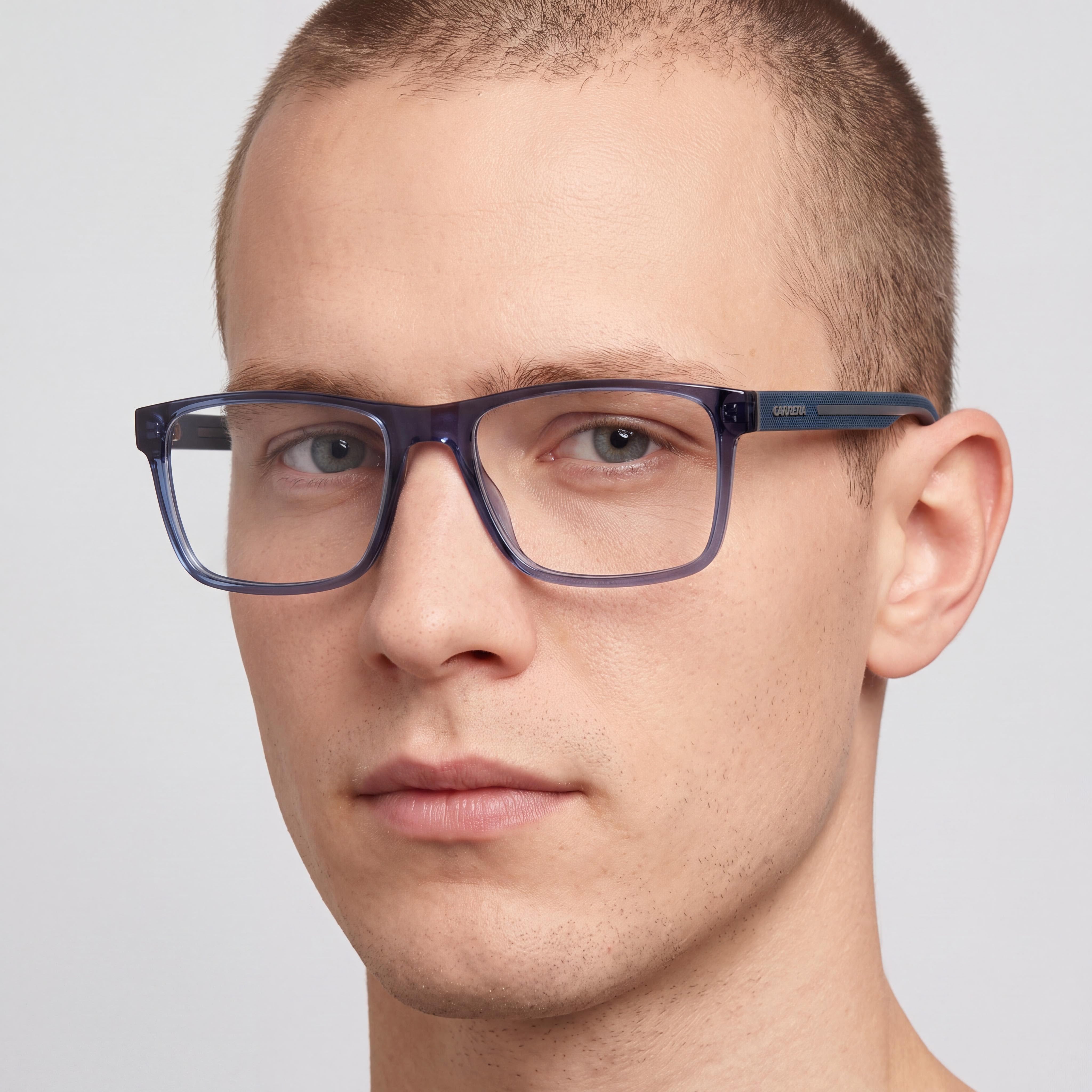 Carrera CARRERA 8885 Polyamide Unisex Blue Grey 56mm Optical Frame with Polycarbonate Lenses, Photo 4
