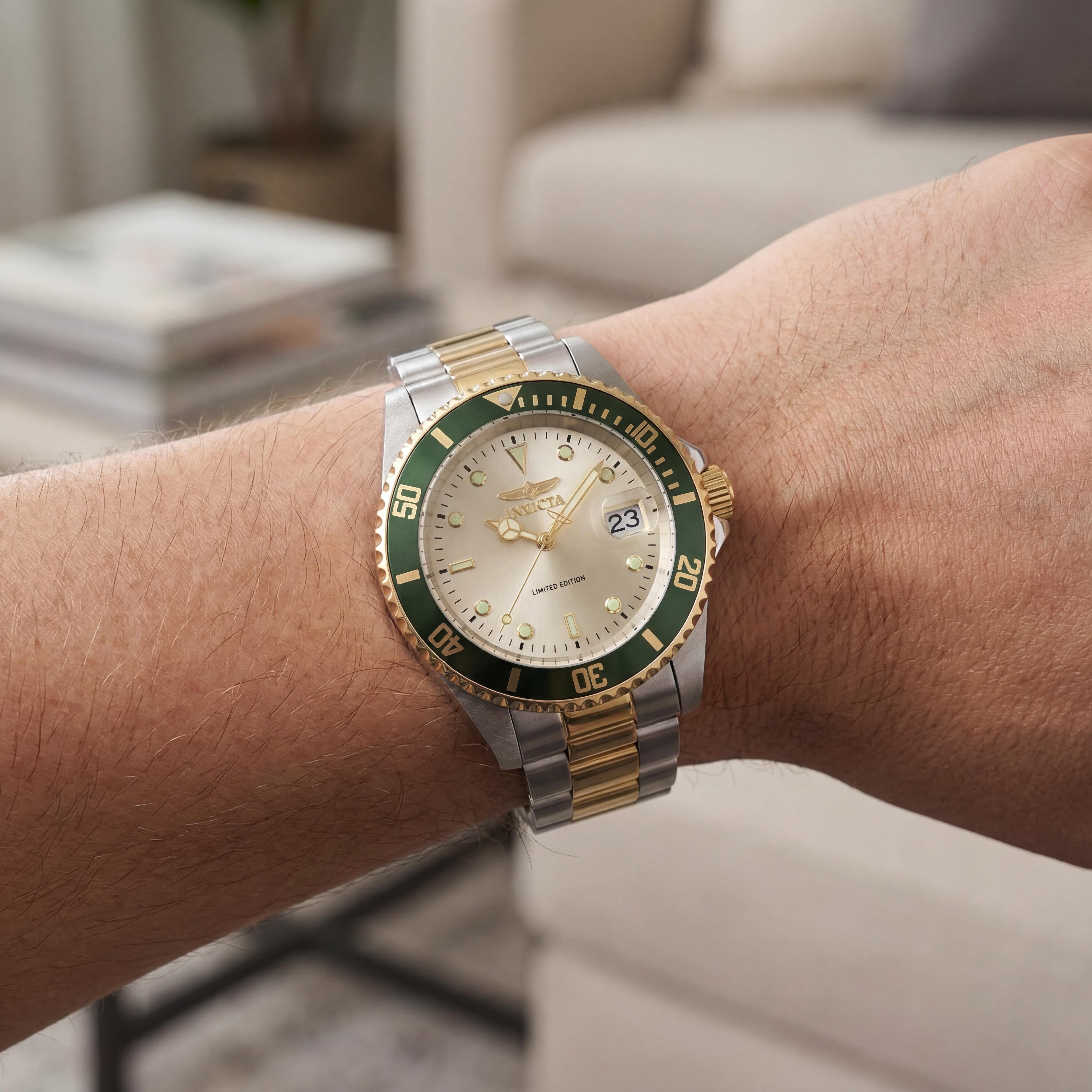 Reloj Invicta Pro Diver 47395 automático de acero inoxidable bicolor de 40 mm para hombre, Photo 4