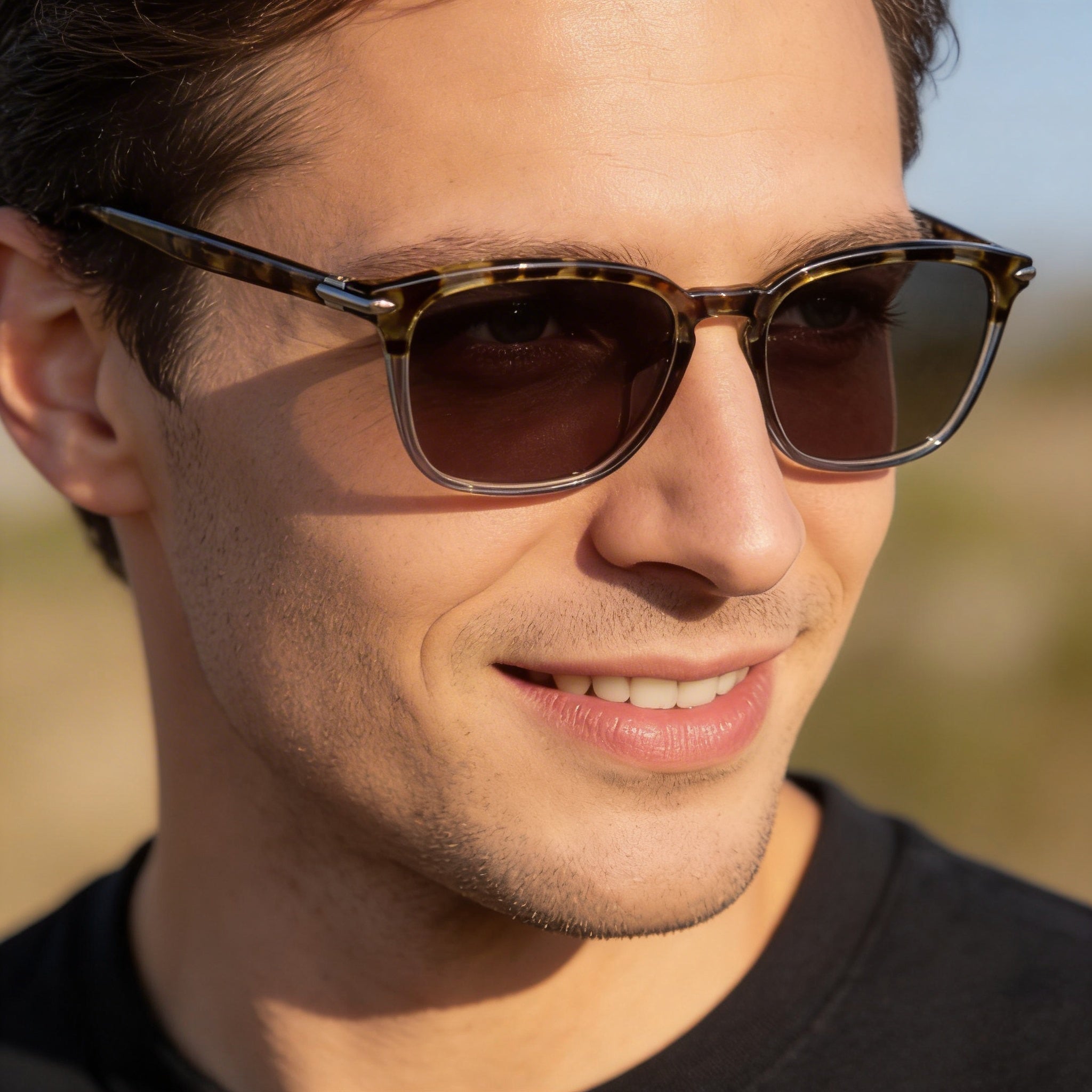 Gafas para hombre rag & bone RNB7024 con montura de acetato, negro/gris con lentes transparentes, 51-19-145 mm, Photo 4