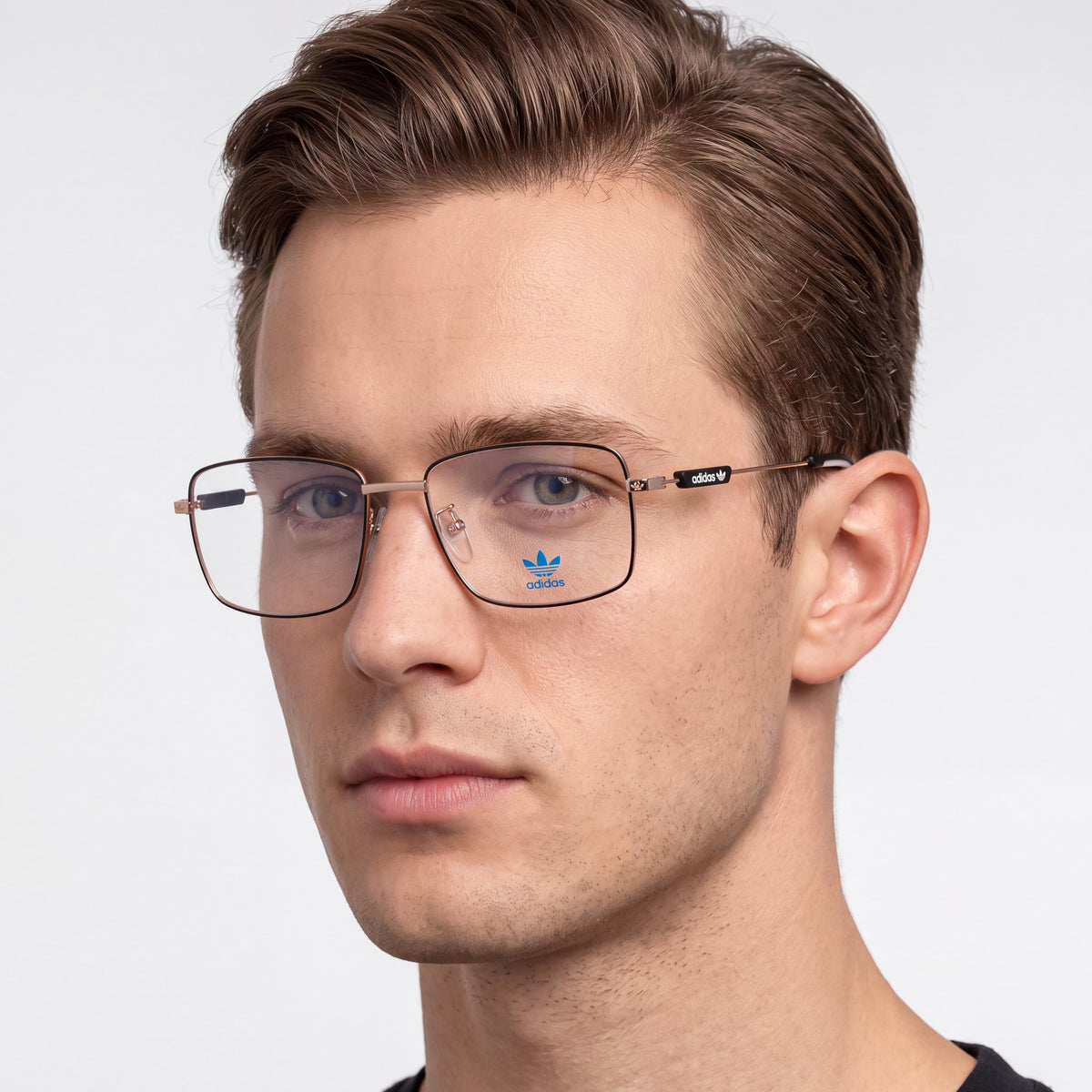 adidas Originals Or5040@54005 Men’s Casual Style Black Metal Eyeglasses Frame 54-16-150mm, Photo 4