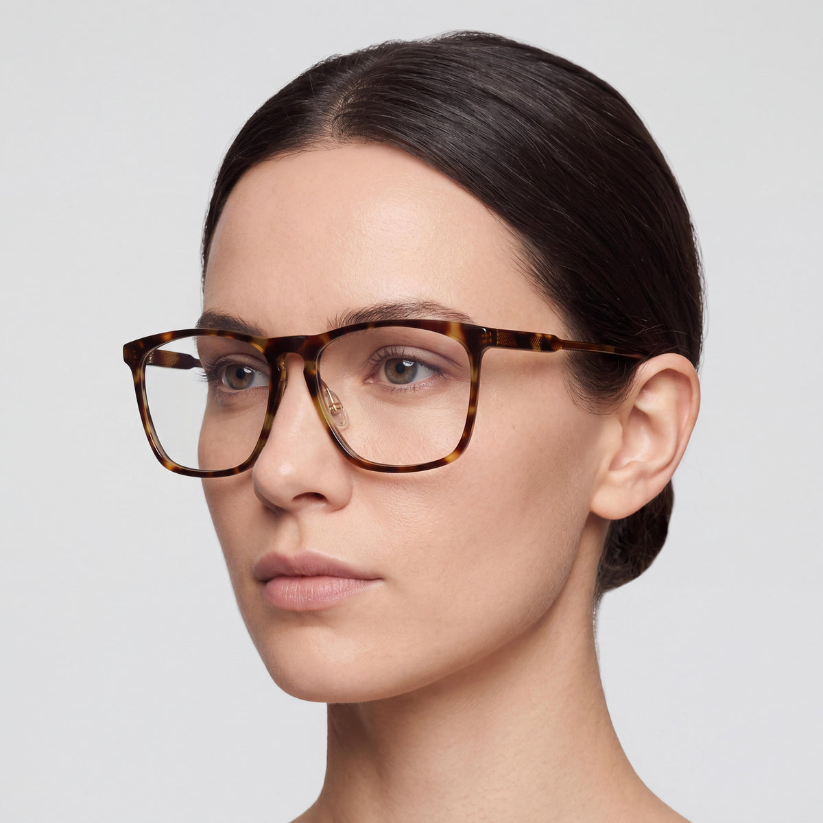 Monturas ópticas Victoria Beckham Vb2601 para mujer de acetato verde tortuga con lentes transparentes personalizables 57 mm, Photo 4