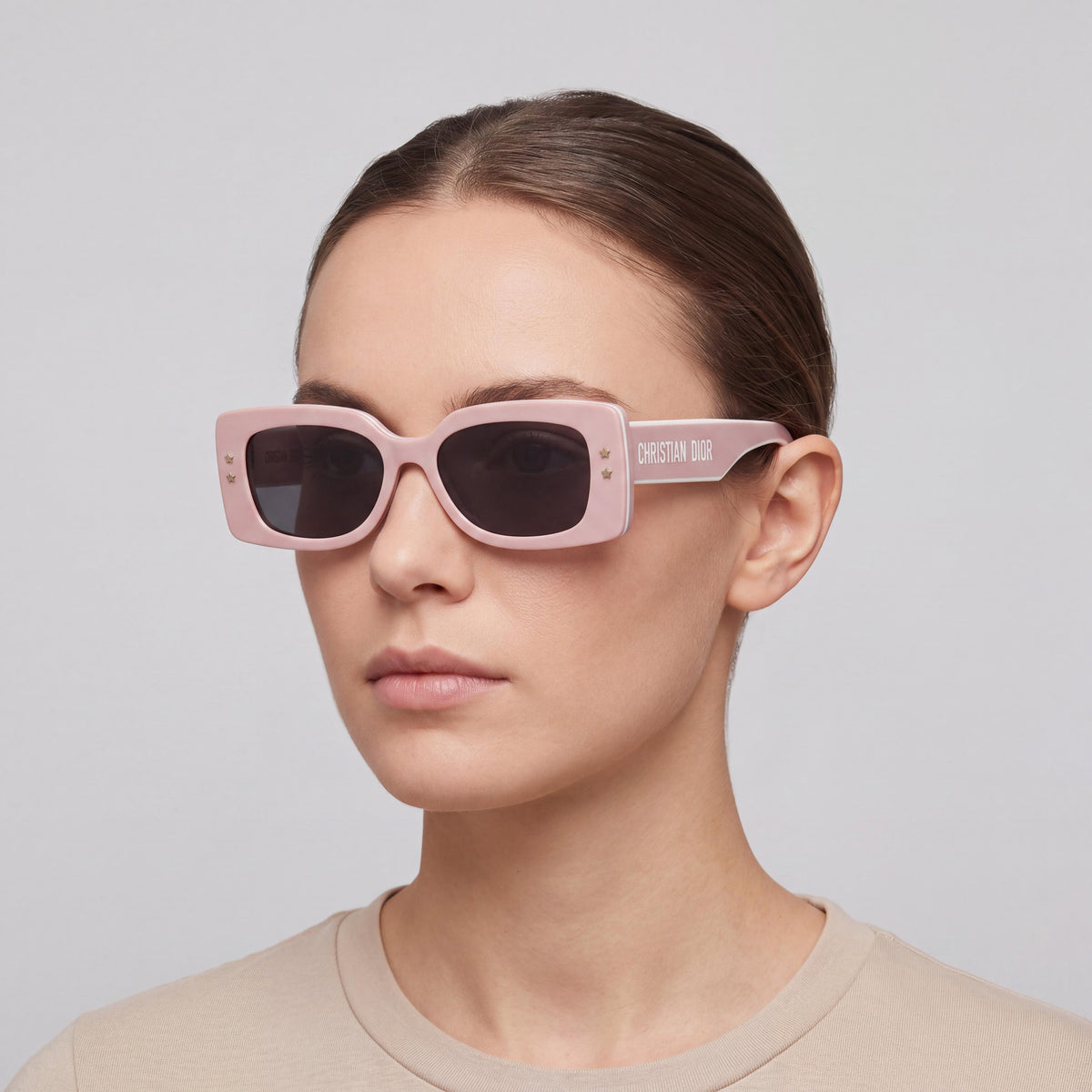 Colección Dior Eyewear Montura Rosa Gris Unisex, Photo 4