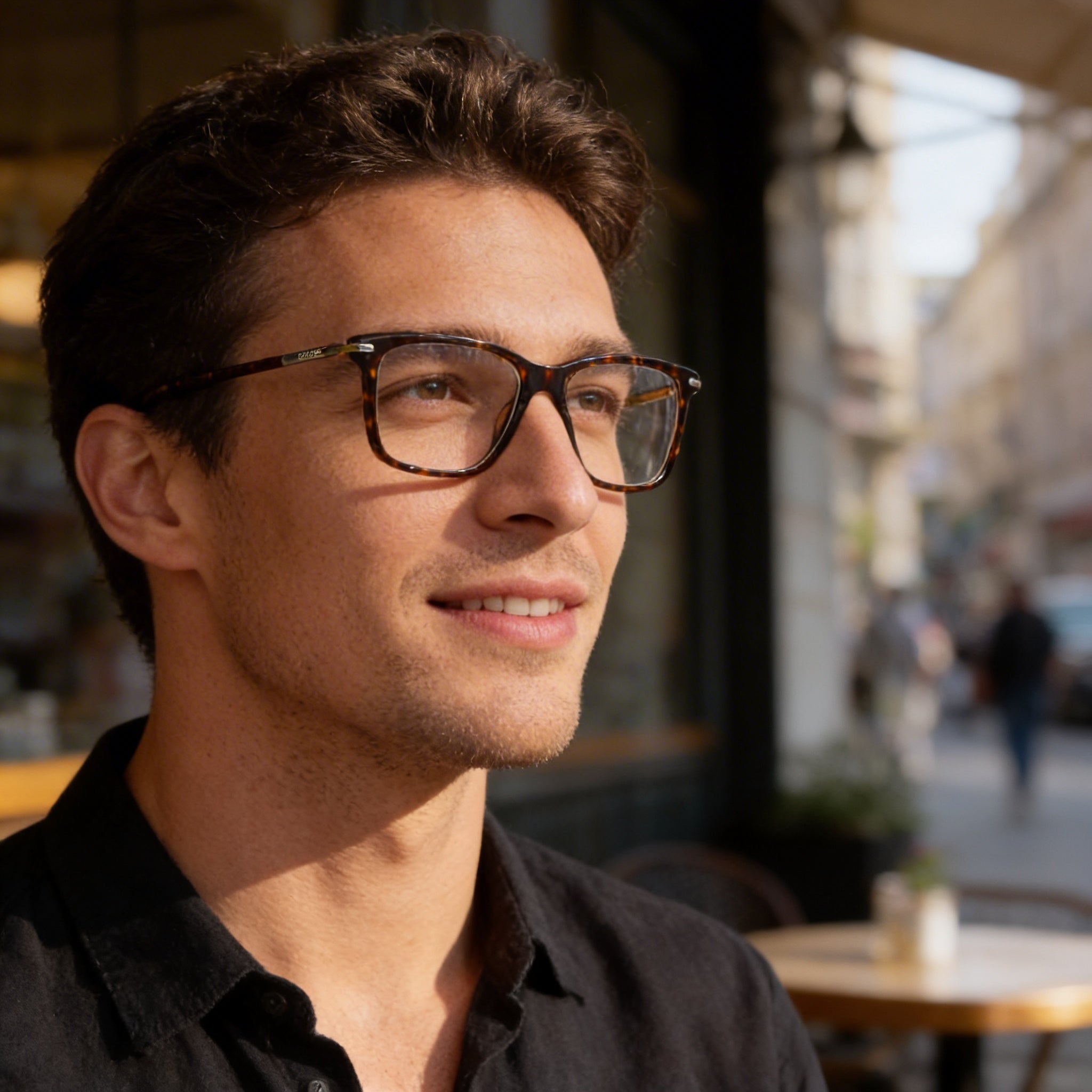 adidas Originals Men's Polarized Glasses with Dark Havana Optalmic Plastic Frame and Multicoloured Lenses, Photo 5