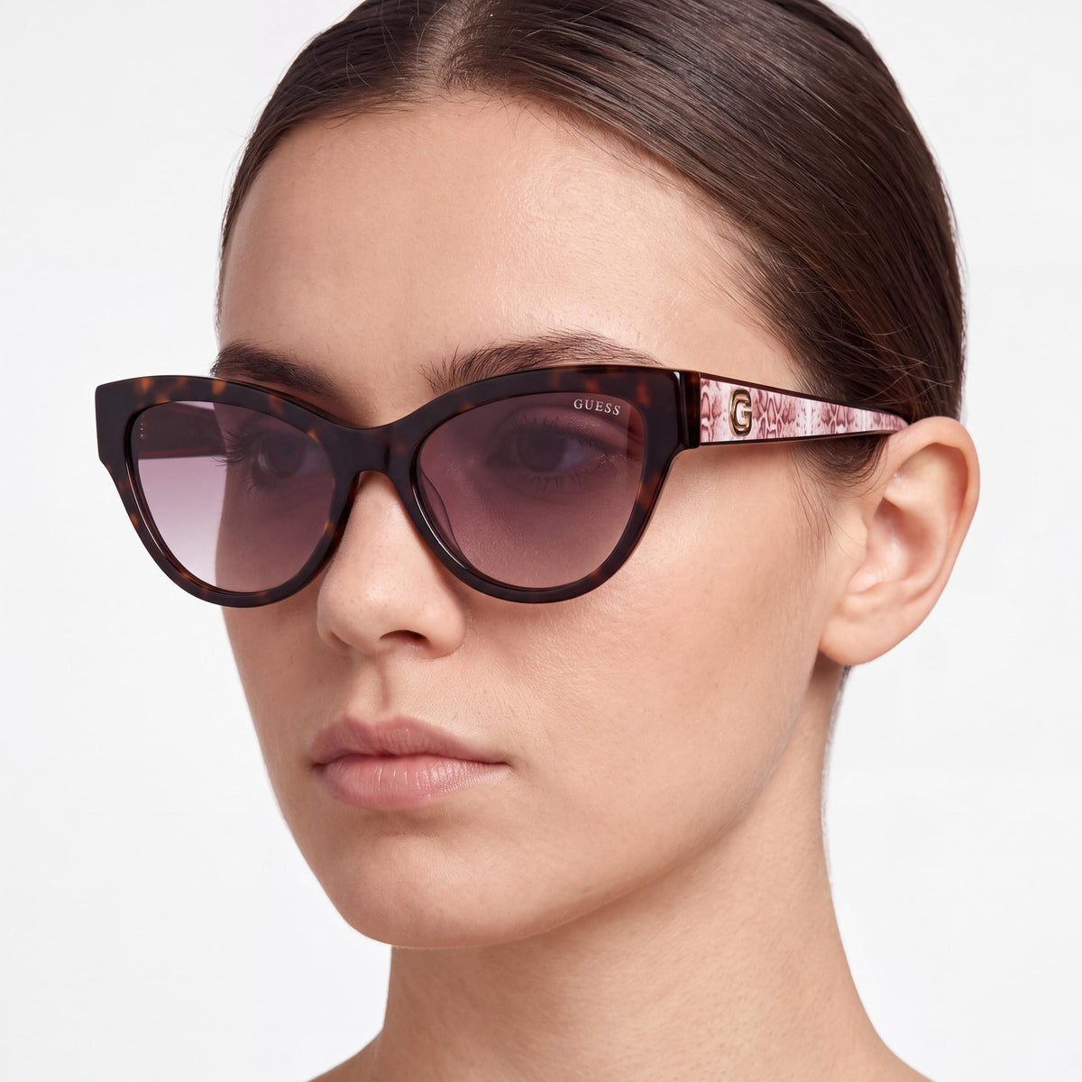 GUESS Gu0011252f56 Unisex Classic Dark Havana Sunglasses, Photo 4