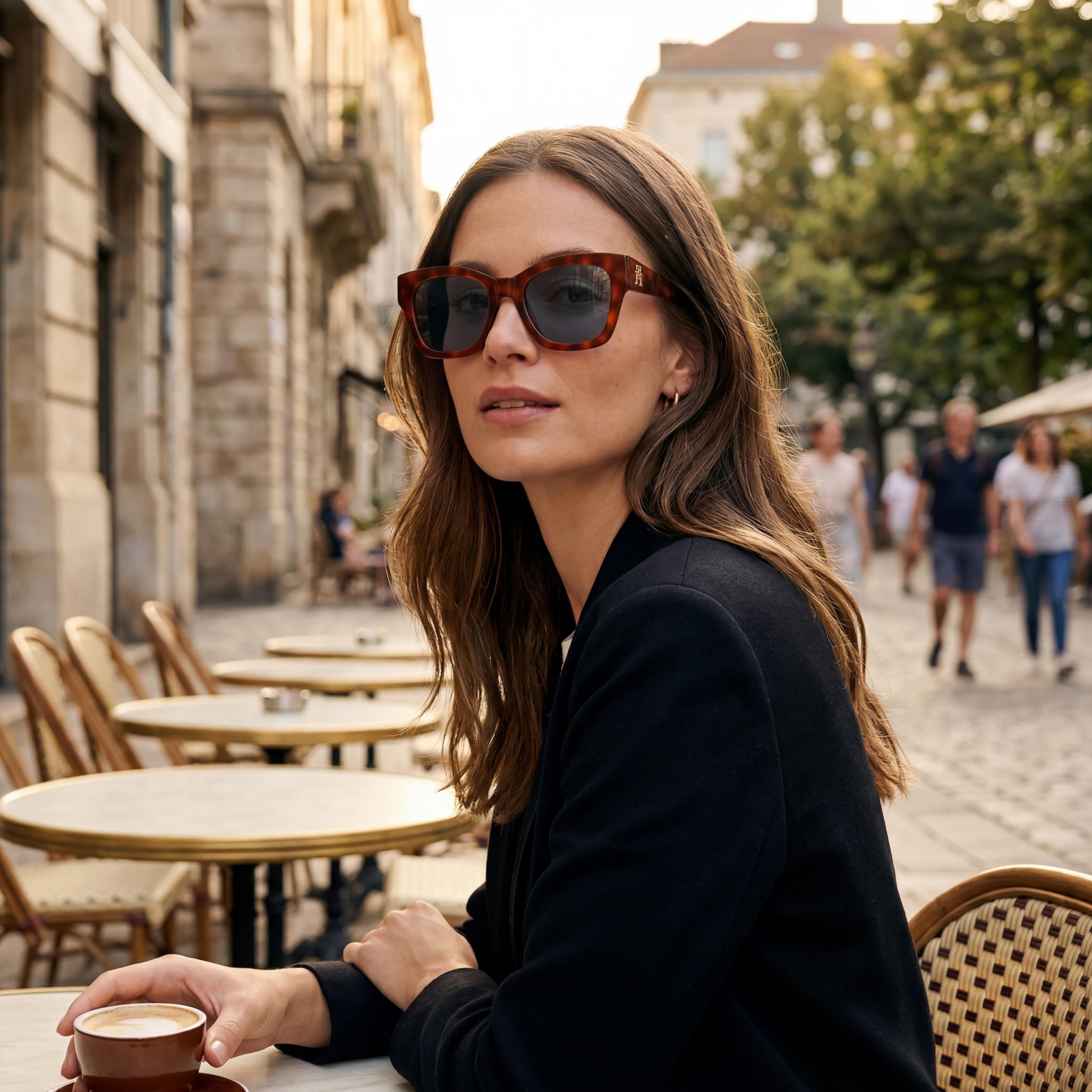 Tommy Hilfiger TH 2156/S Women's Acetate Frame UV Protection Sunglasses Red Havana Blue 52mm, Photo 6