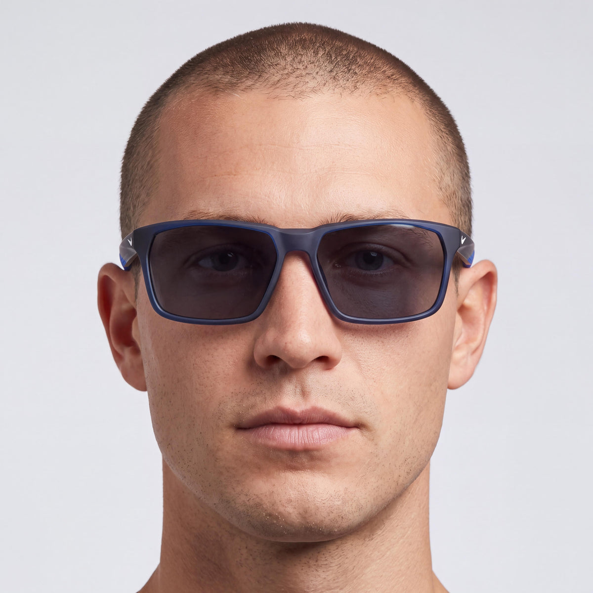 Nike Nkif2488xn Unisex Modern Sunglasses with Acetate Frame and Polycarbonate Lens in Midnight Navy/Silver 59mm, Photo 5